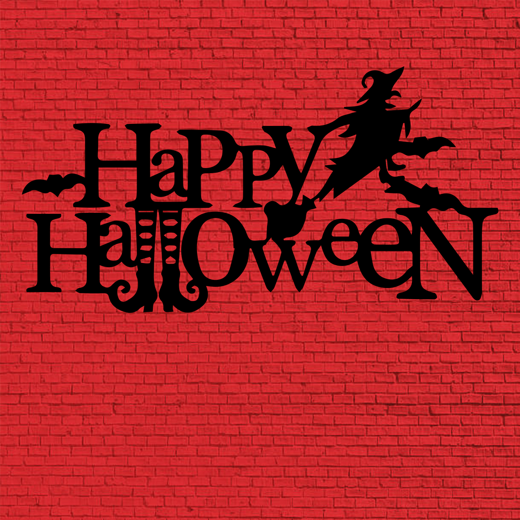 Happy Halloween Metal Wall Art