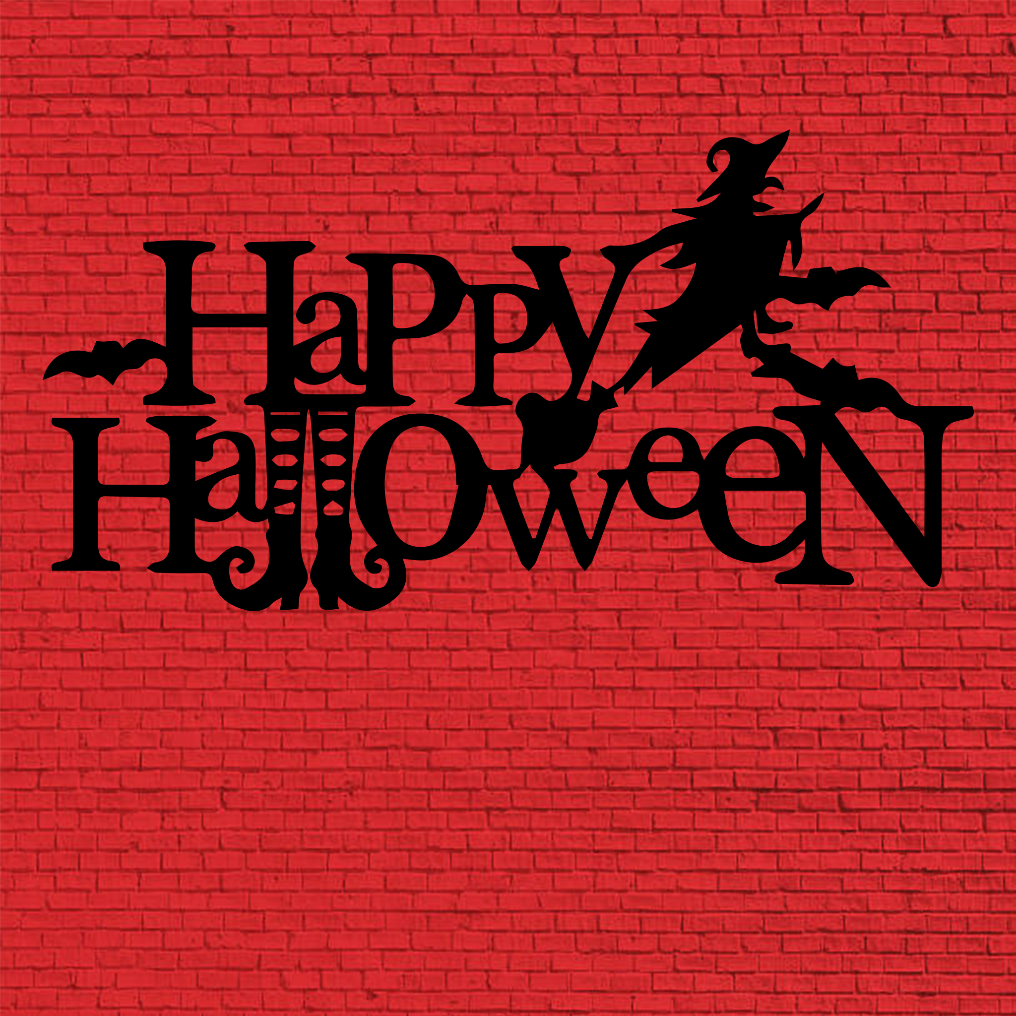Happy Halloween Metal Wall Art
