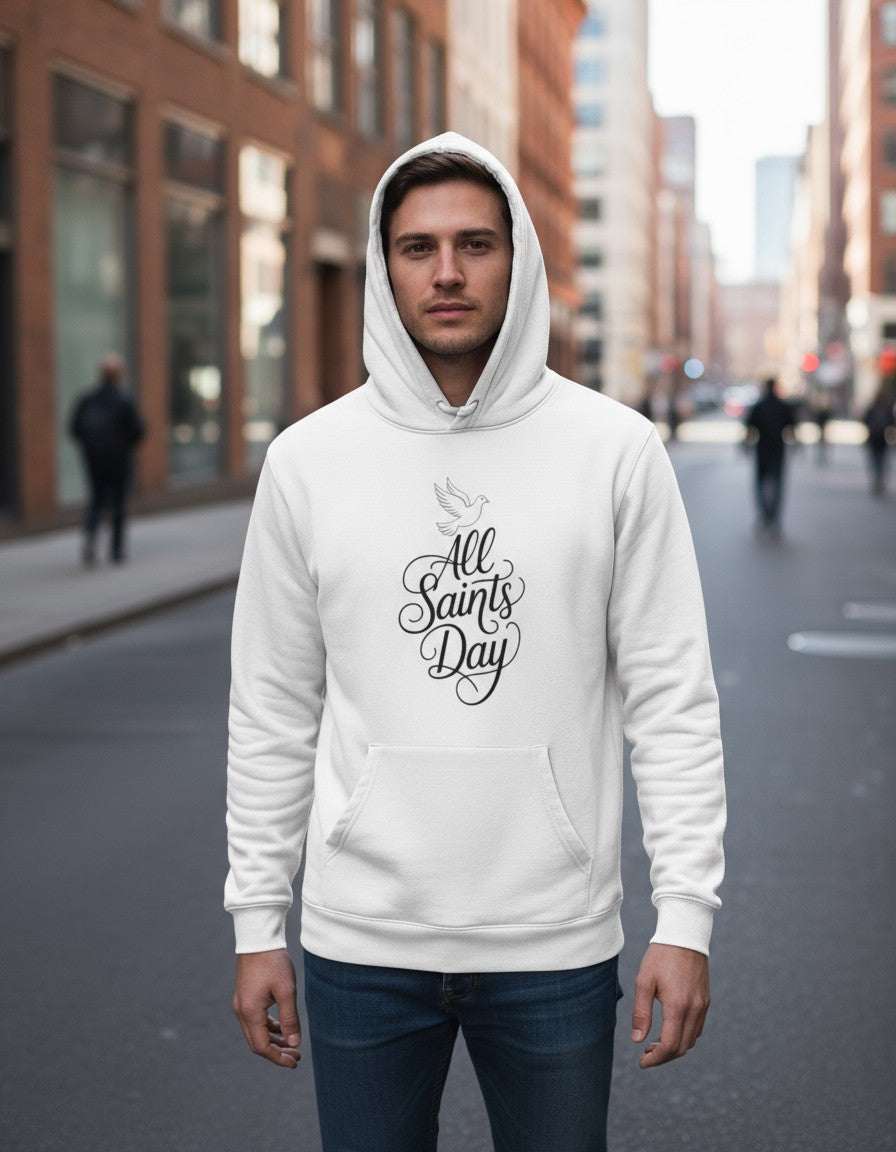 All Saints Day Catholic Gifts Holy Spirit Essential Hoodie