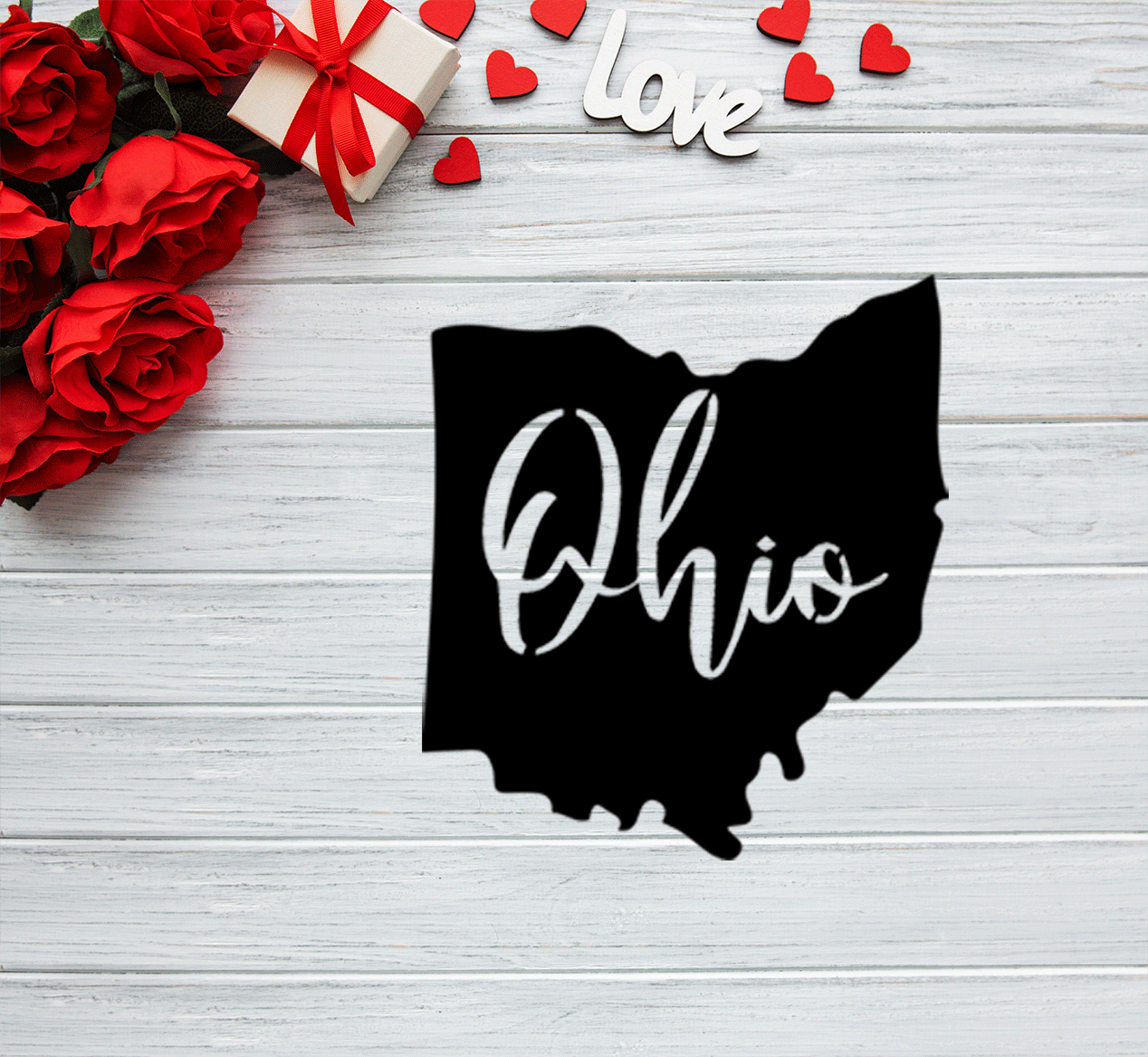 Ohio - Metal Wall Art
