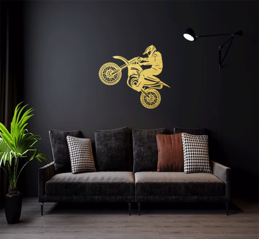 Dirt Biker - Metal Wall Art