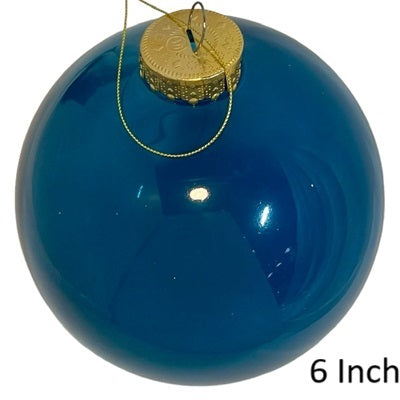 (Set of 3) Shatterproof Ball with Cap 6" Unplated
