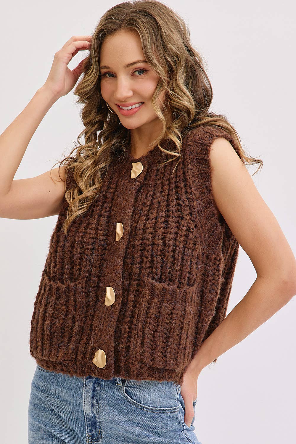 Chunk Knit Sweater Vest