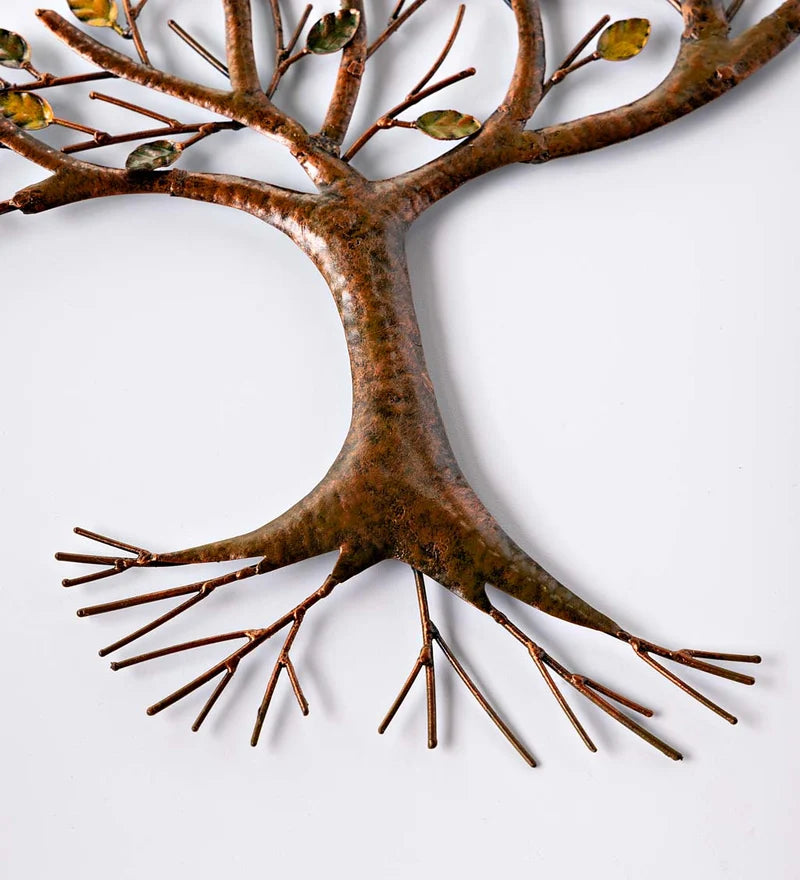 Hummingbird with Branches Metal Wall Art