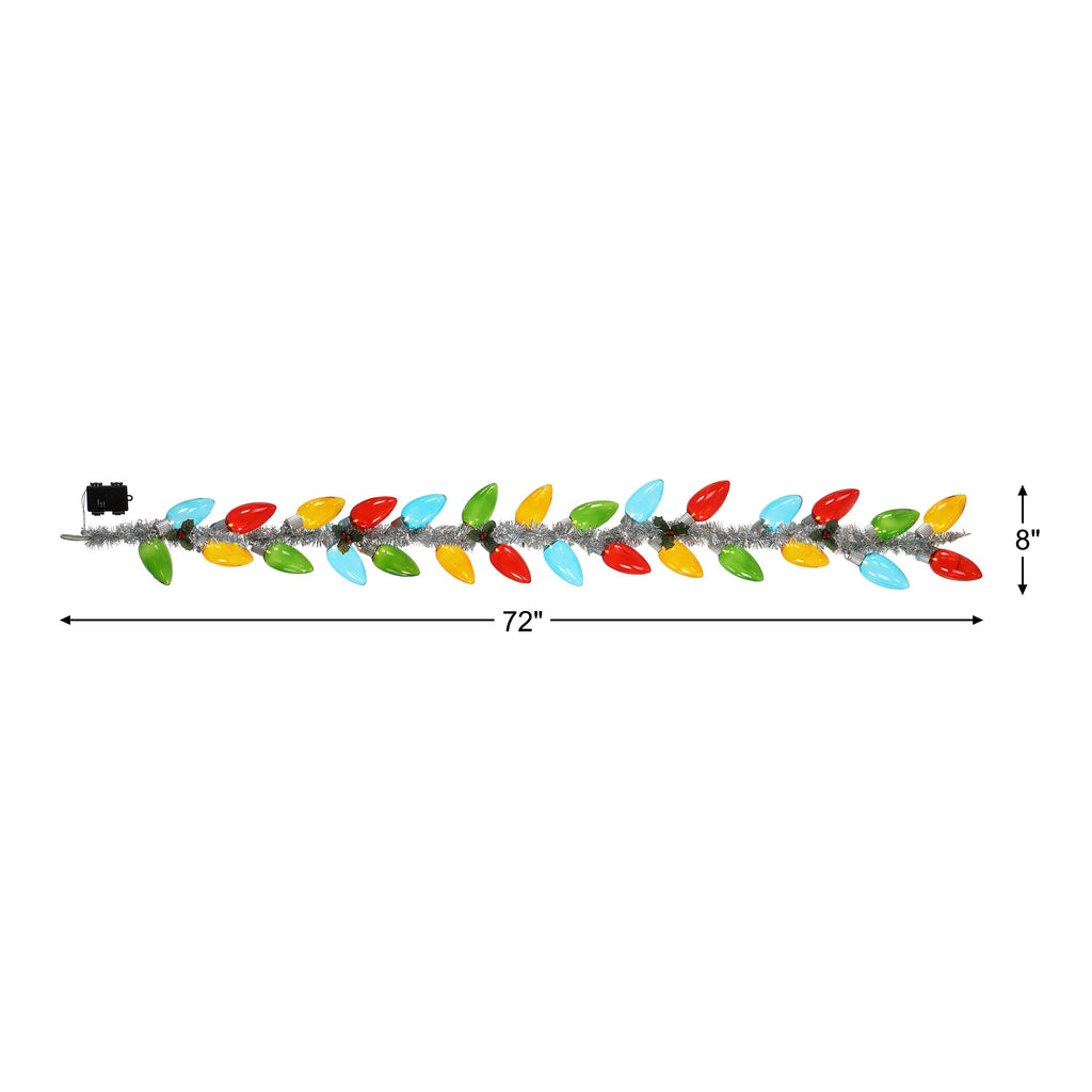 70 in. Retro C9 Bulb Garland - Multi-color