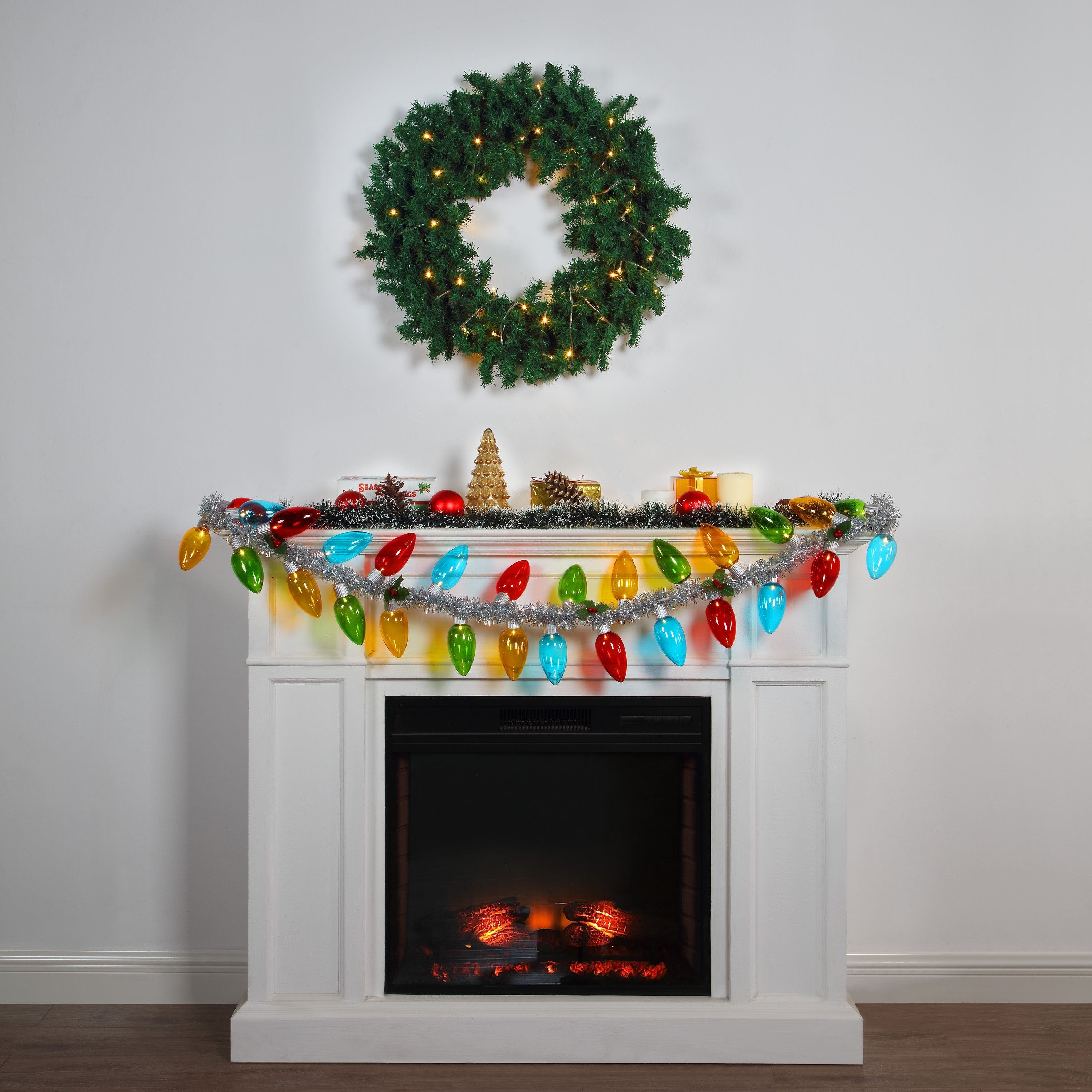 70 in. Retro C9 Bulb Garland - Multi-color