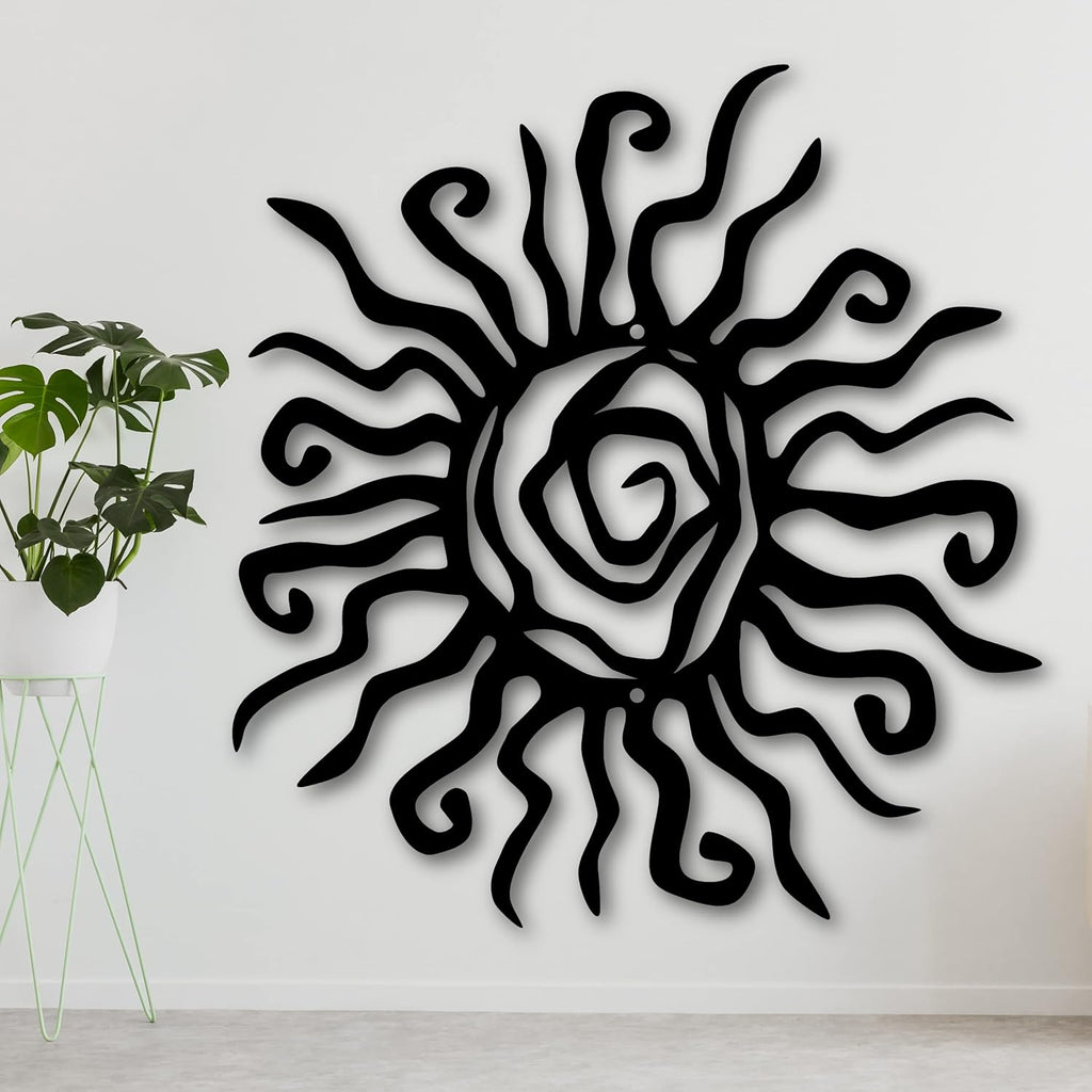 Wacky Sun Metal Wall Art