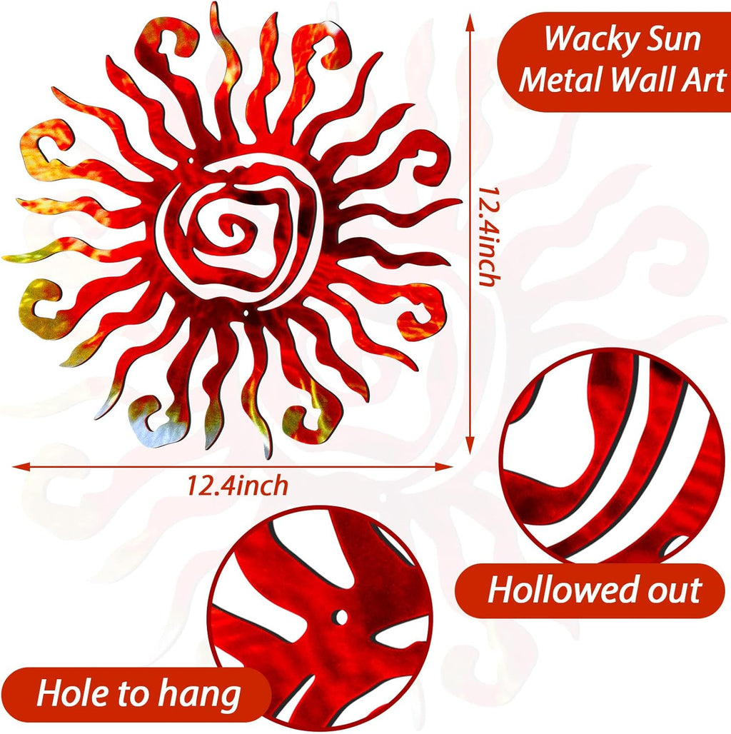Wacky Sun Metal Wall Art