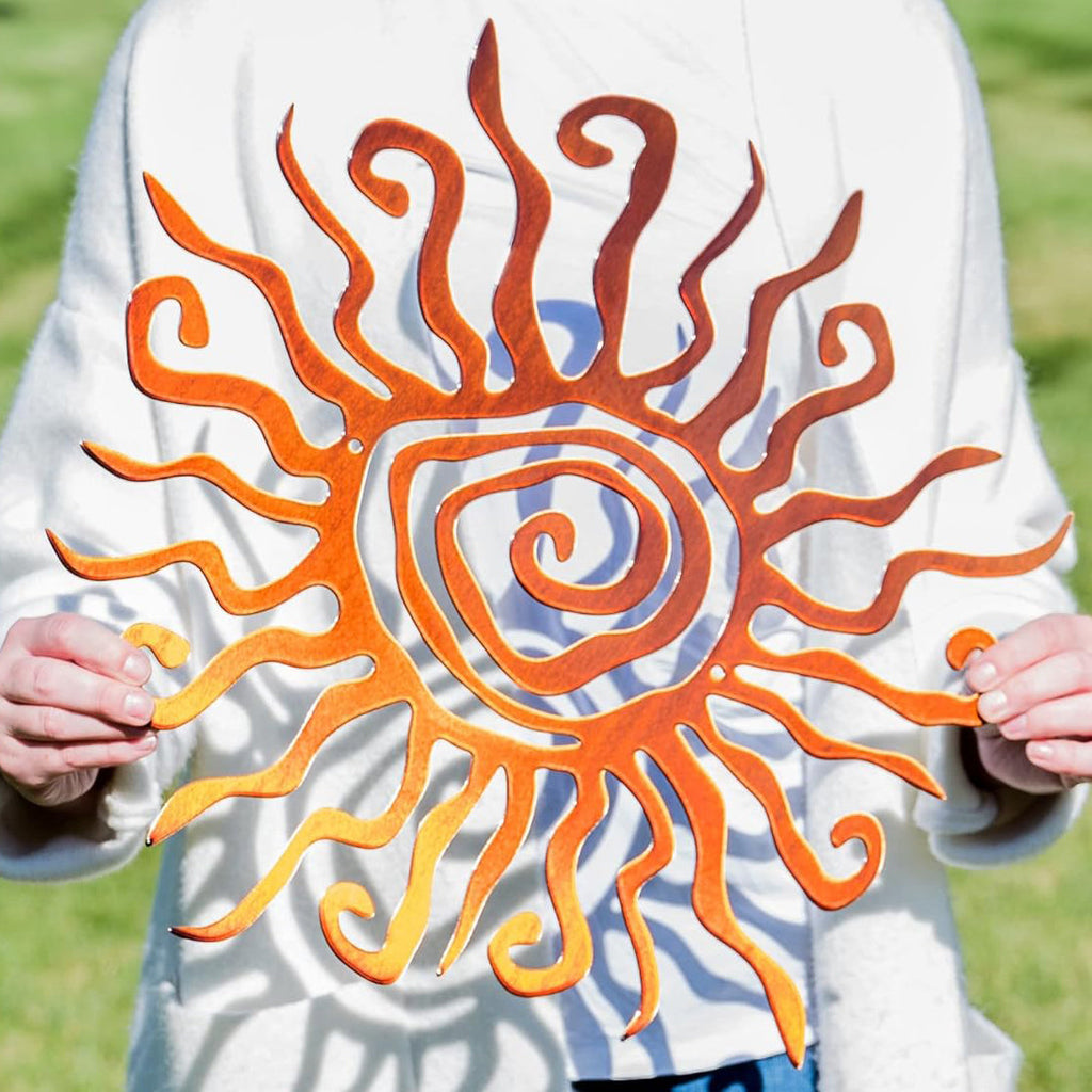Wacky Sun Metal Wall Art