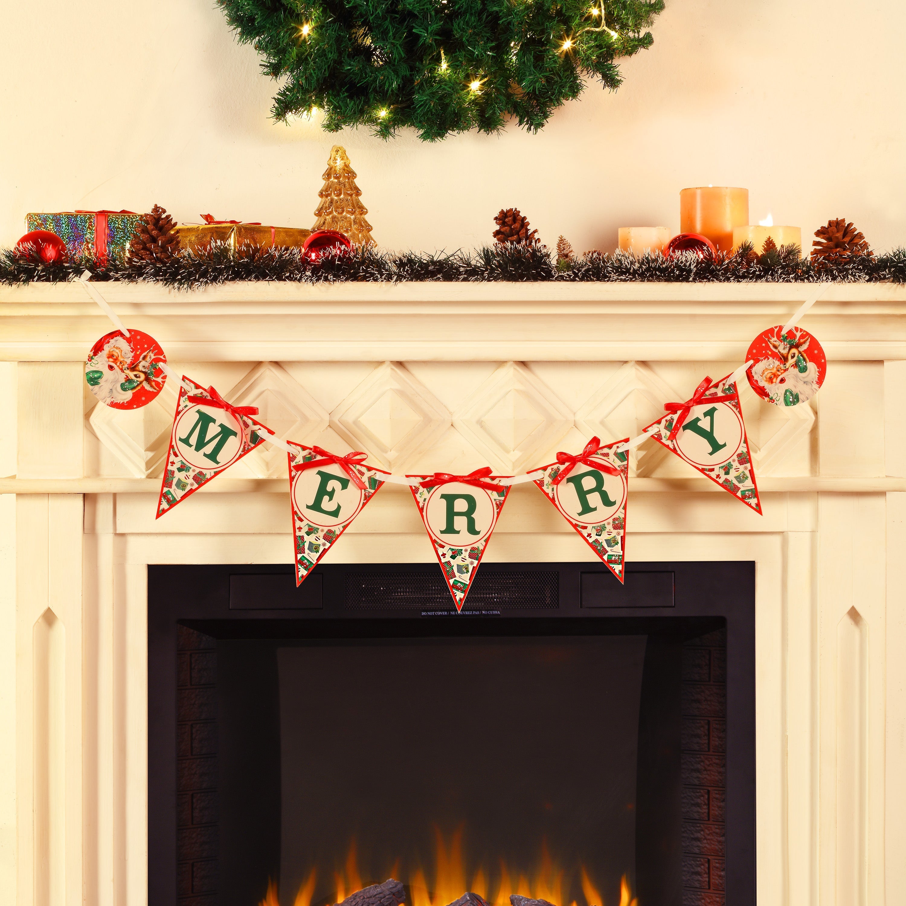 72 in. Vintage Banner - Merry