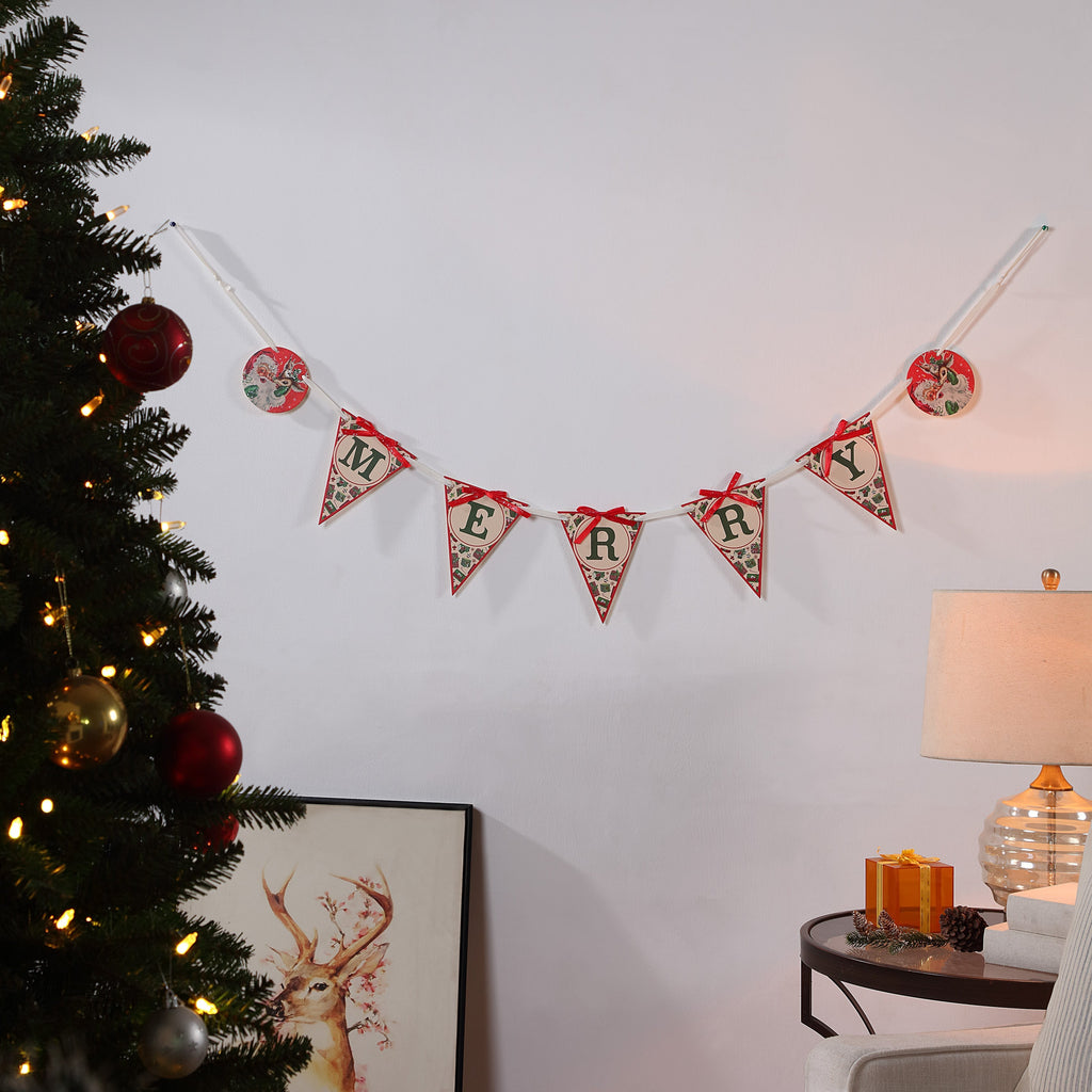 72 in. Vintage Banner - Merry