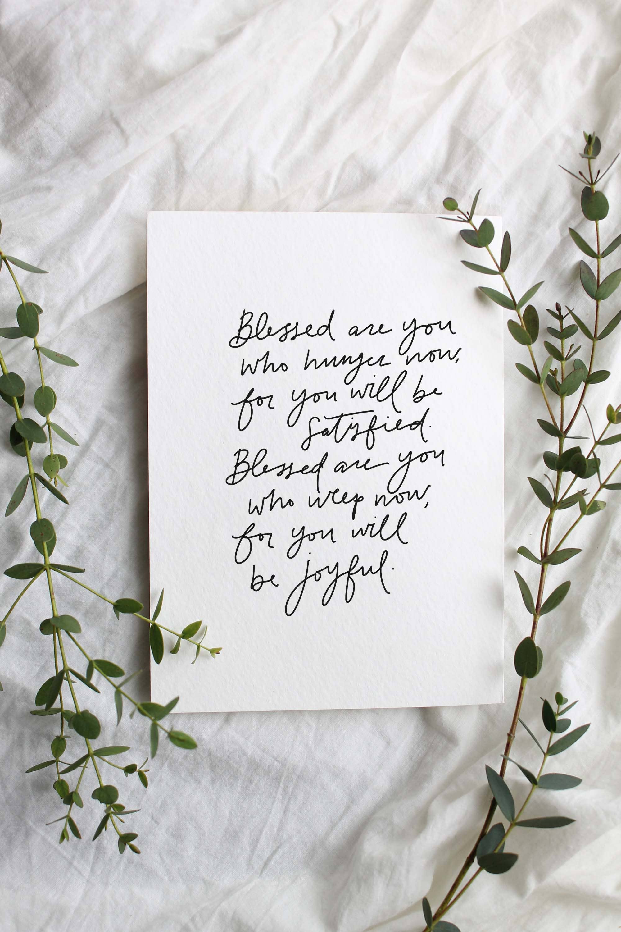 Blessed Are You Sympathy Card