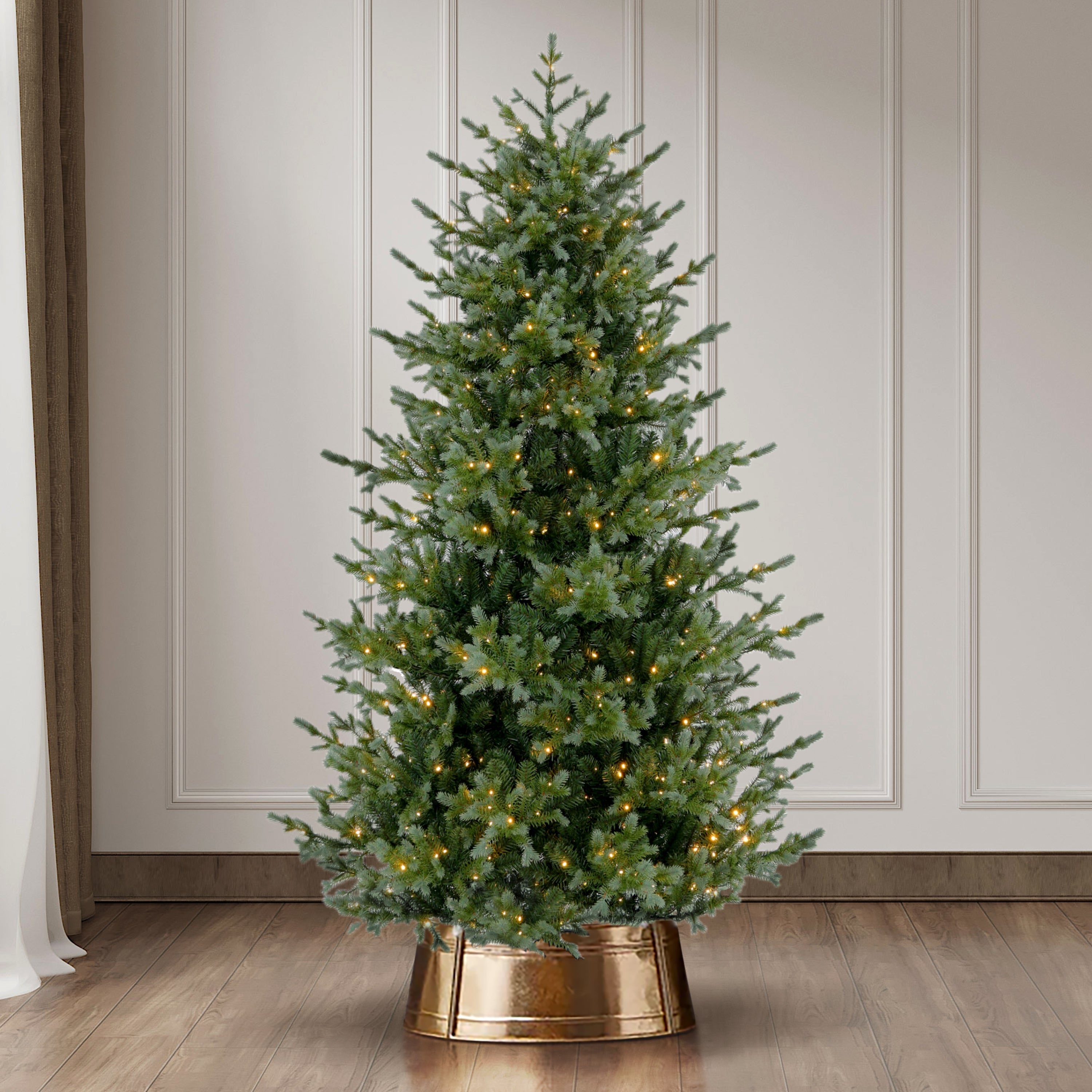 7.5 ft. Memory Wire Pre-Lit Artificial Christmas Tree