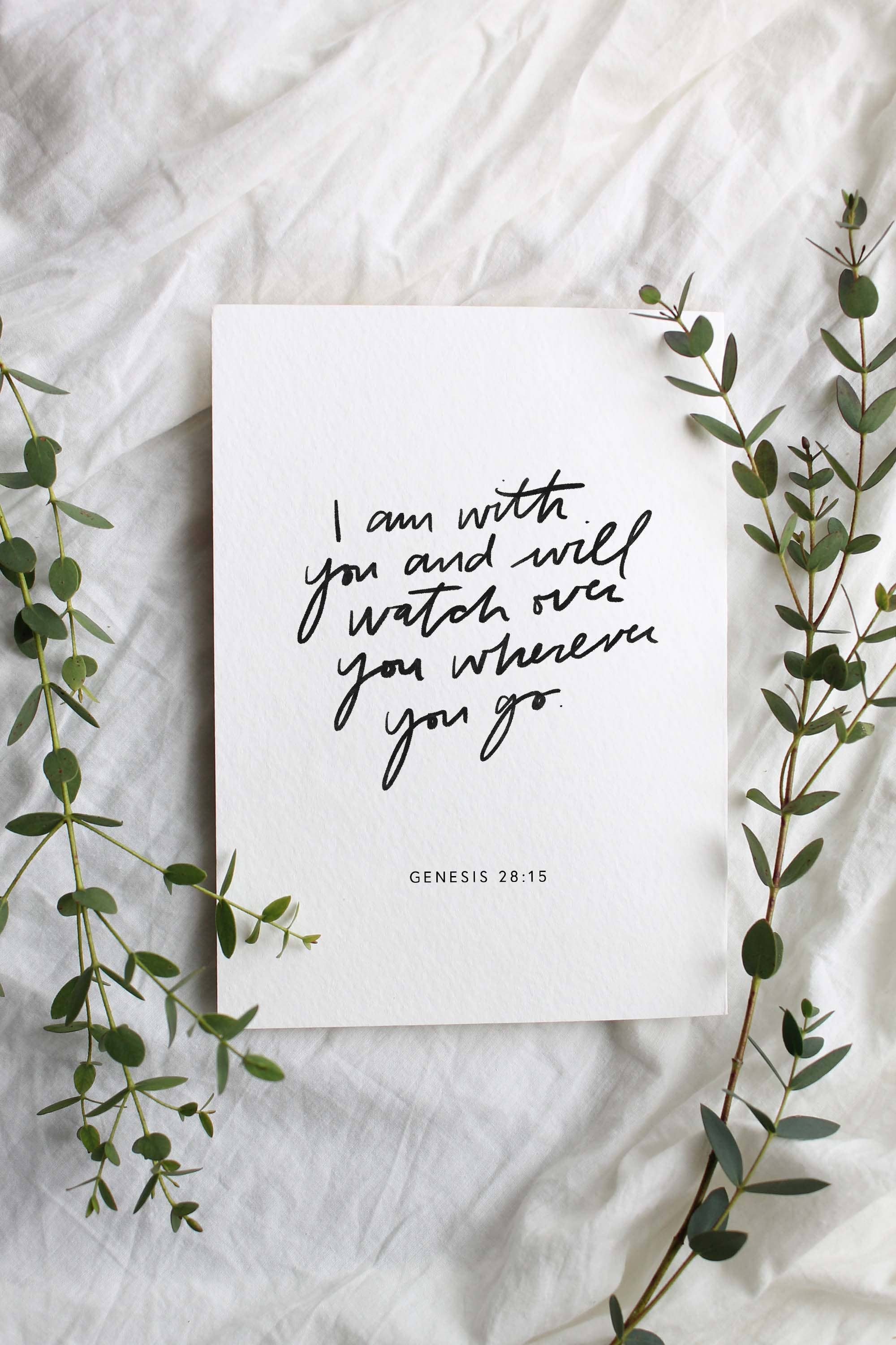 I Am With You Sympathy Card