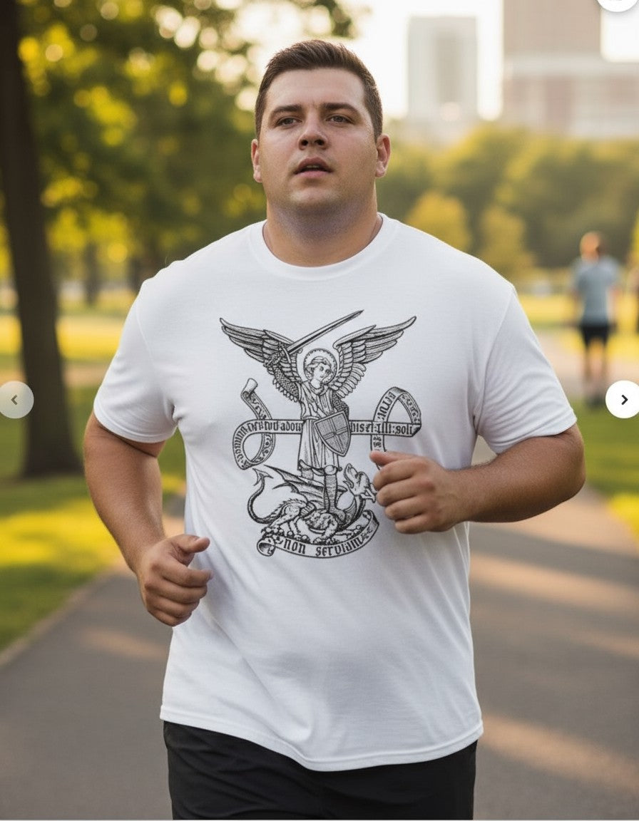 Saint St Michael Catholic Archangel Angel Defender Classic T-Shirt