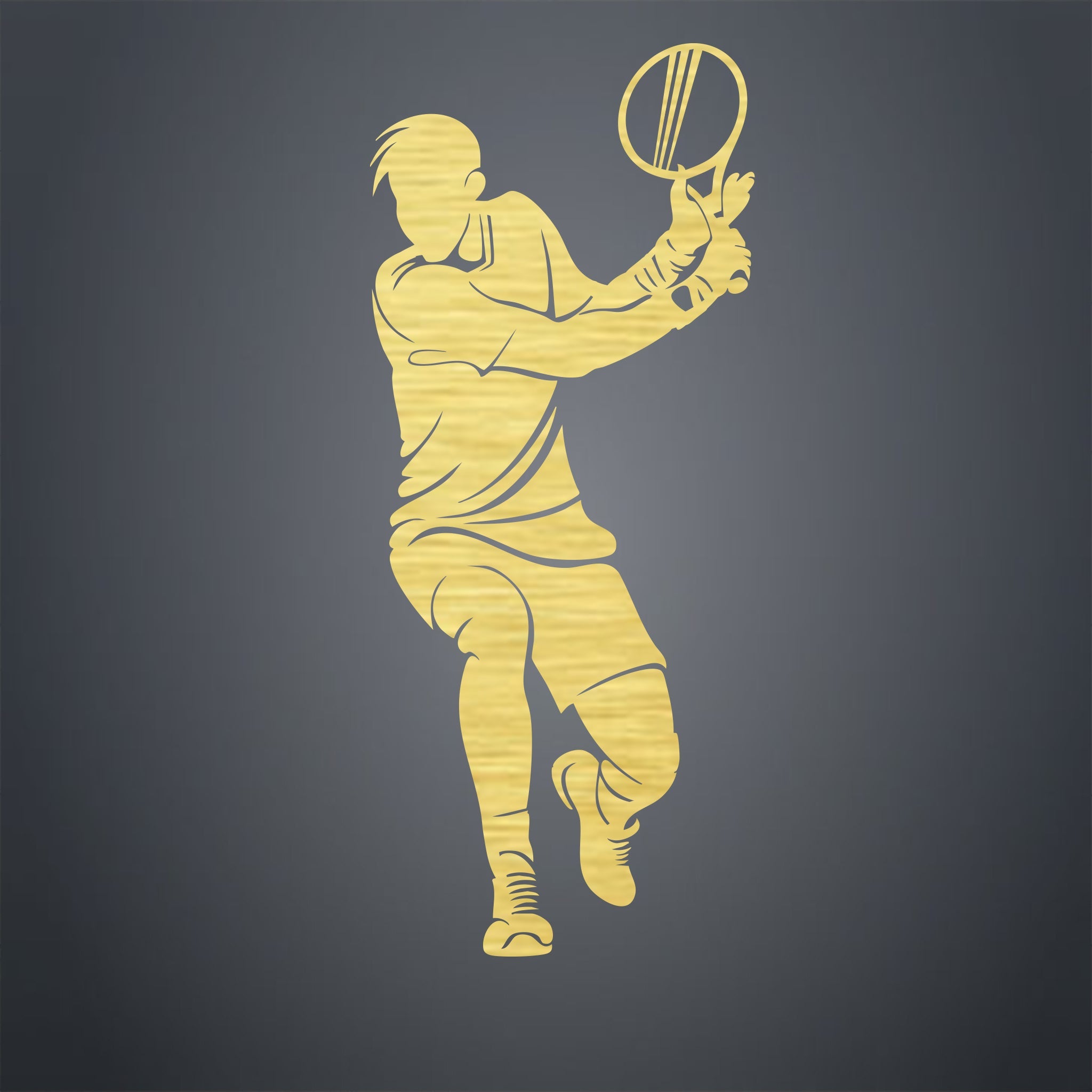 Tennis Player - Metal Wall Art