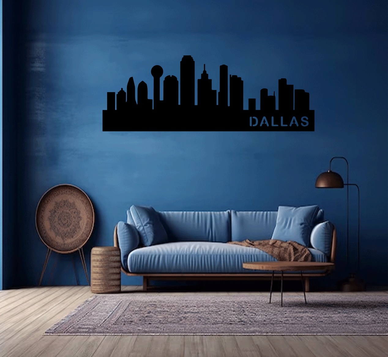 Dallas Skyline - Metal Wall Art