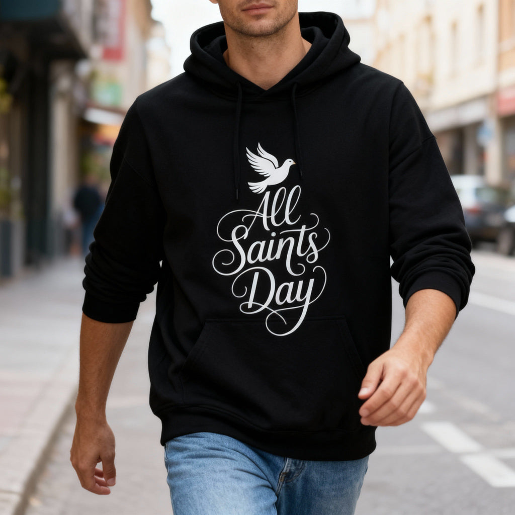 All Saints Day Catholic Gifts Holy Spirit Essential Hoodie