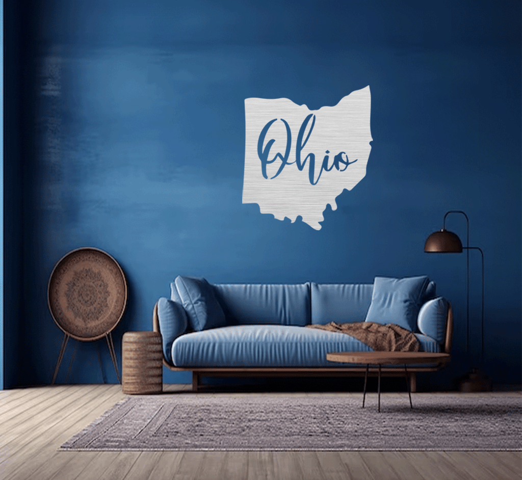 Ohio - Metal Wall Art