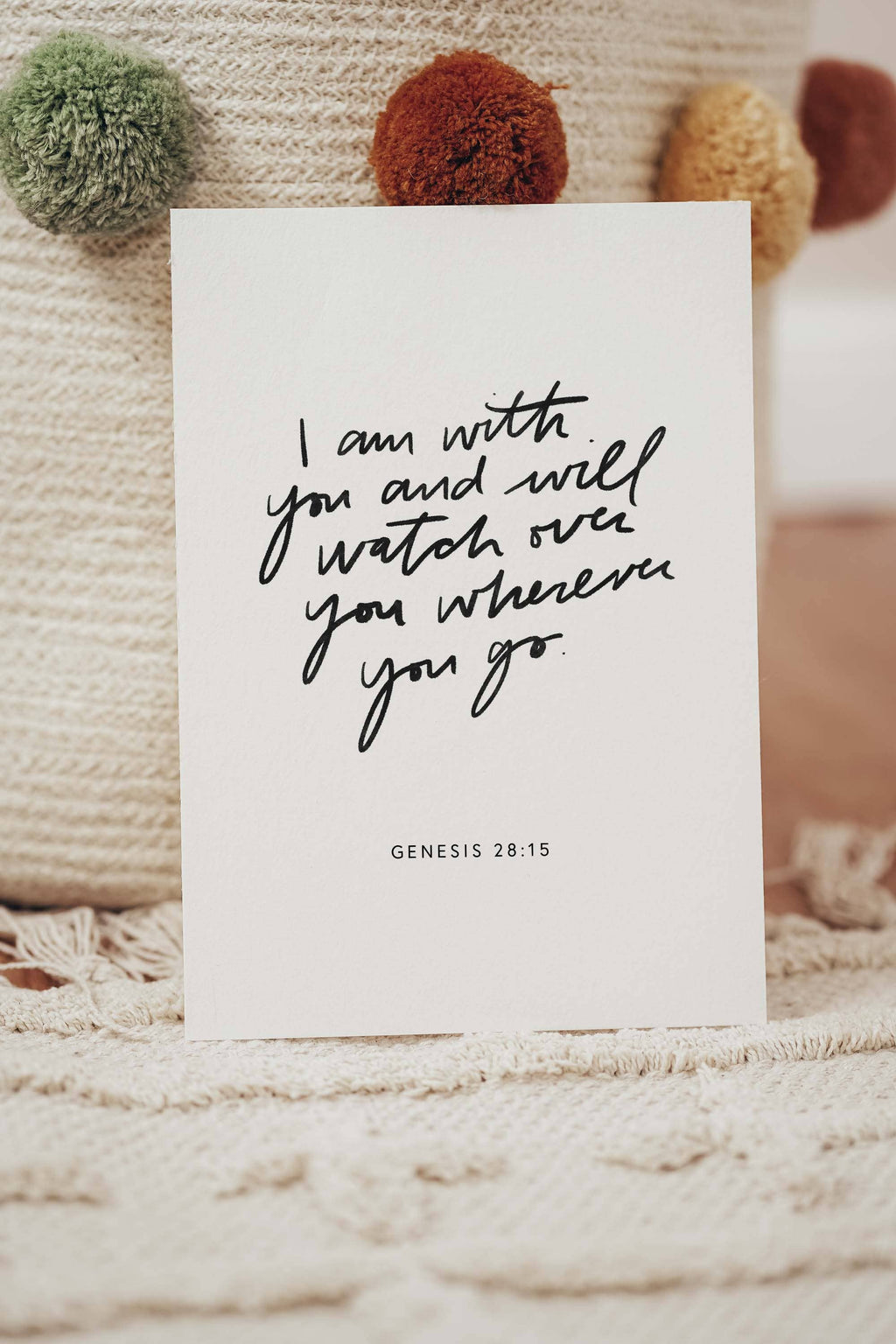 I Am With You Sympathy Card