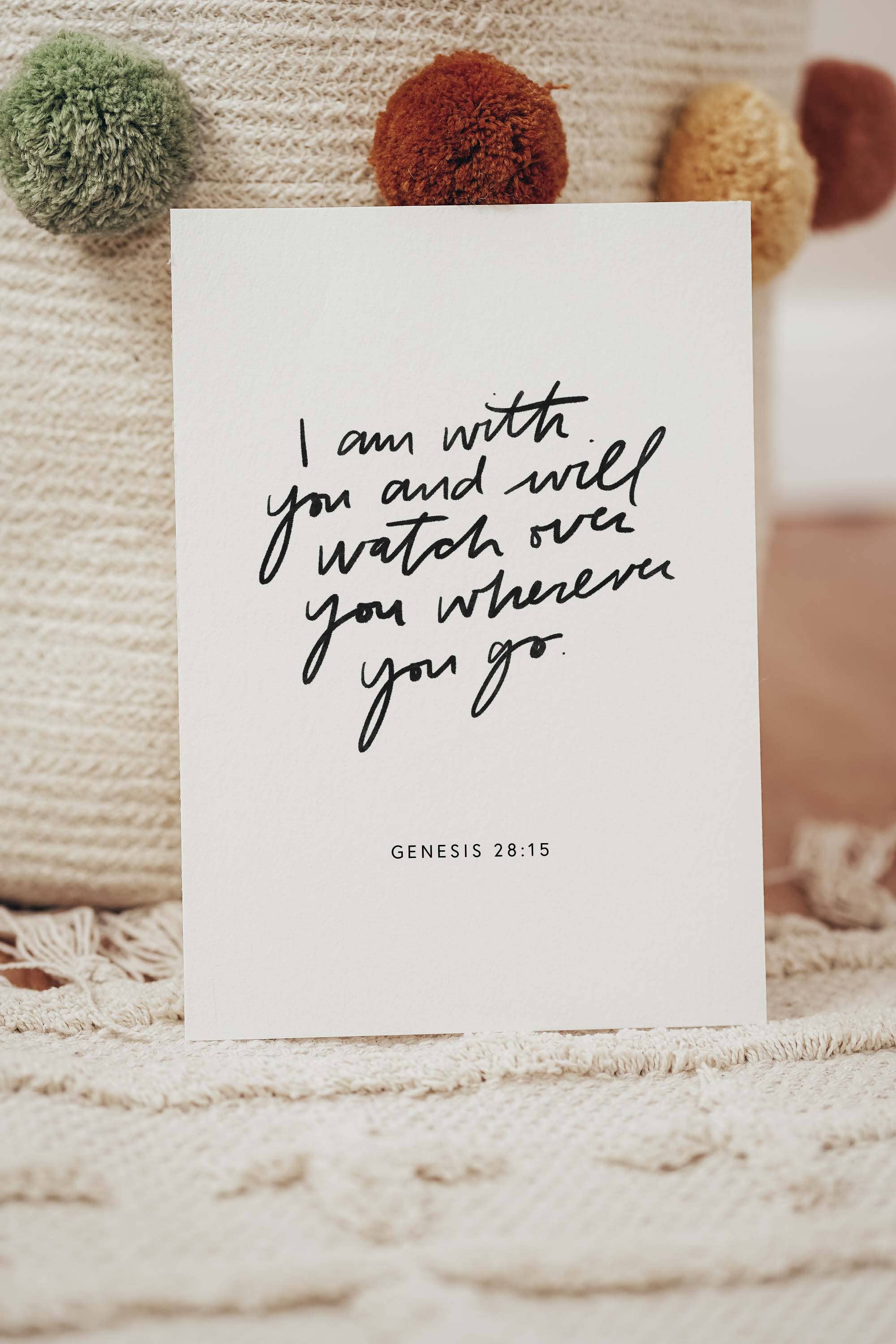 I Am With You Sympathy Card