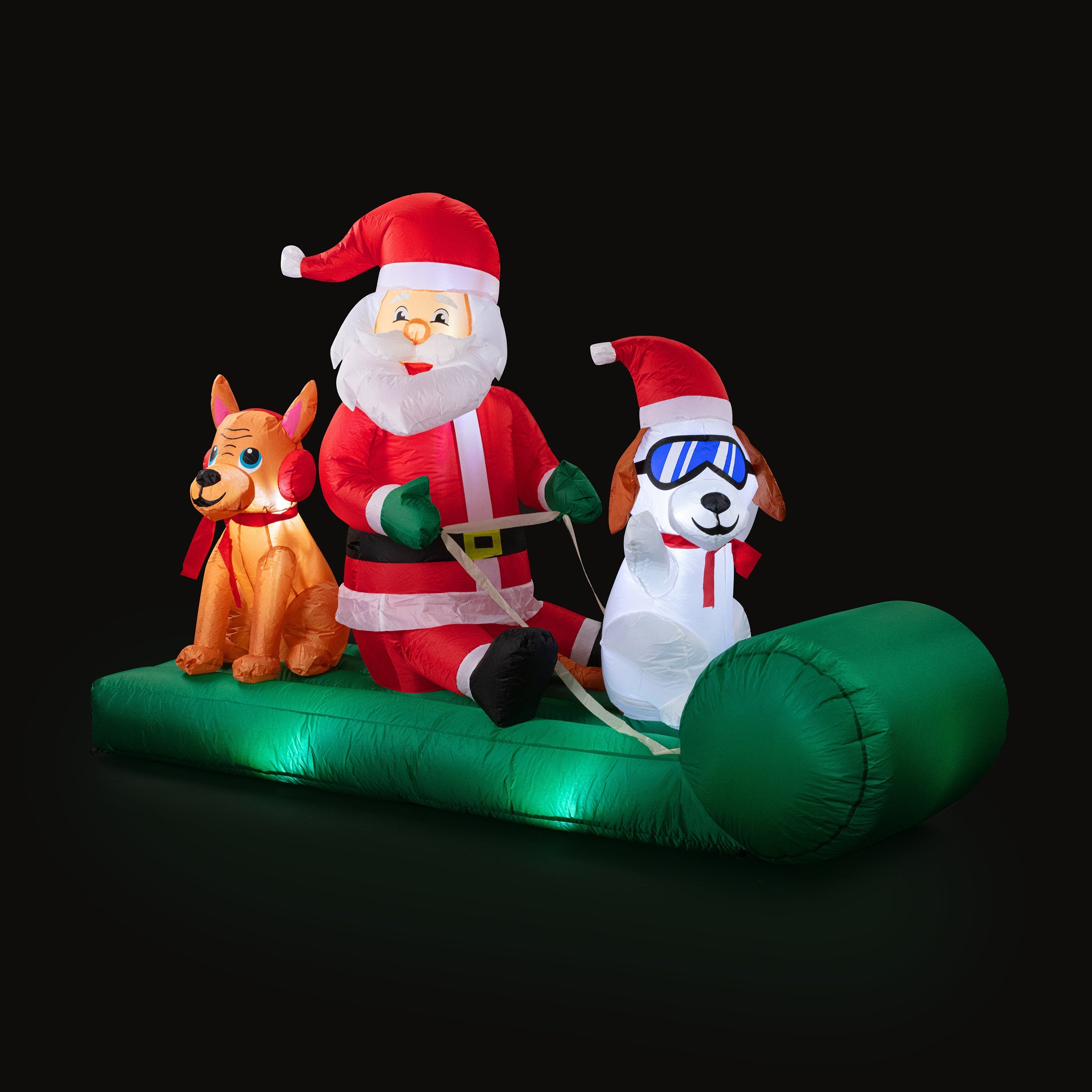 8 ft. Outdoor Lit Inflatable - Santa's Dog Sled