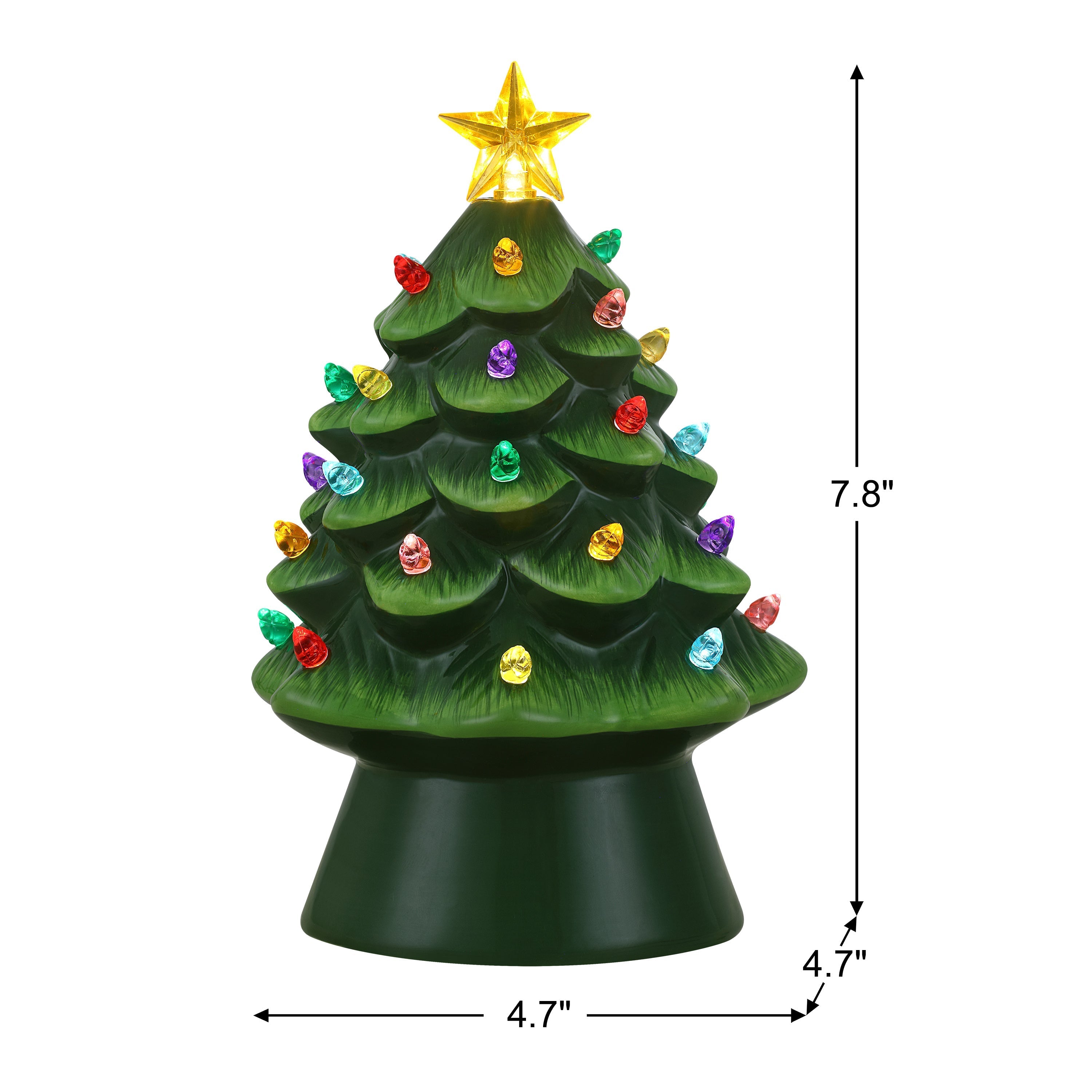 8 in. Nostalgic Ceramic Tree - Green