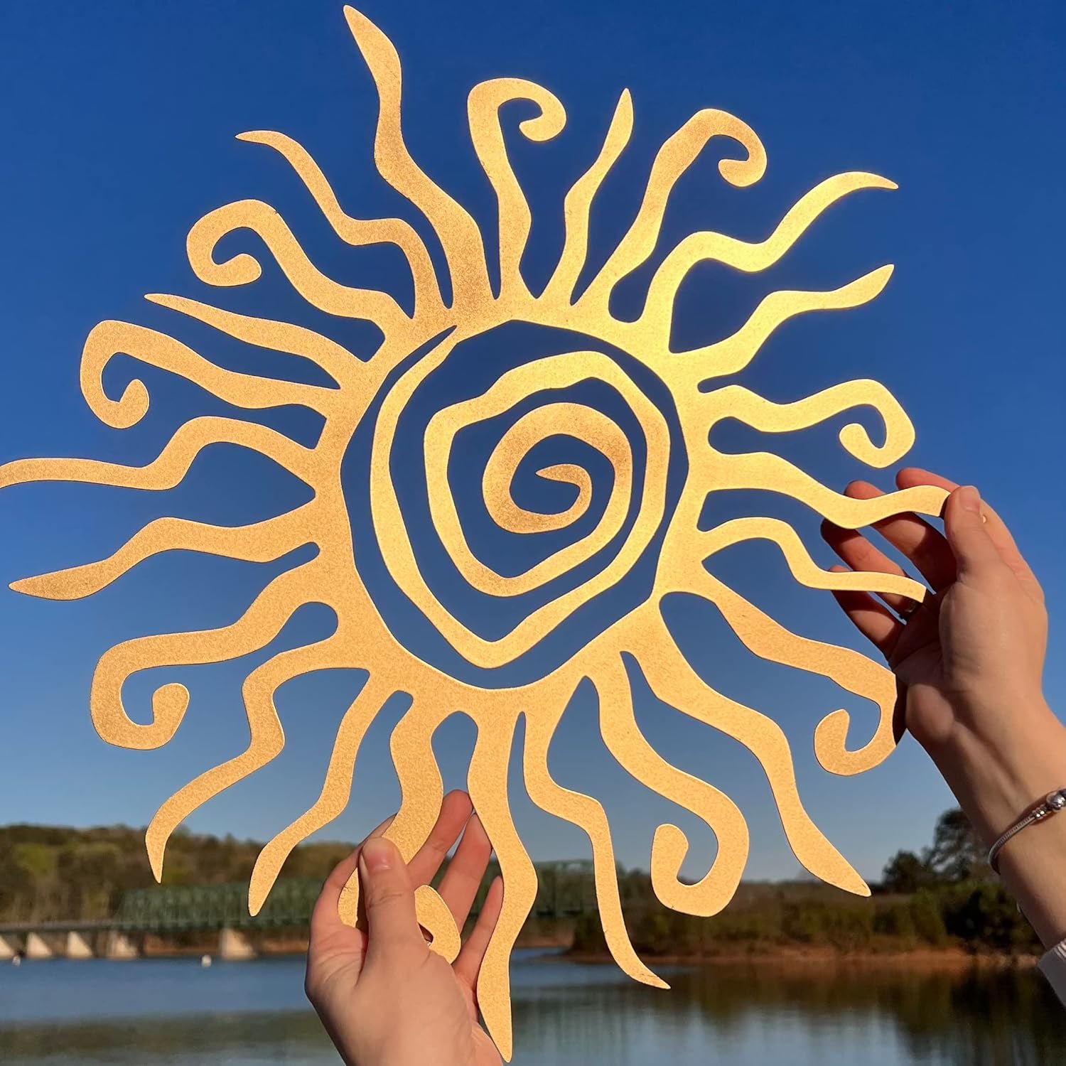 Wacky Sun Metal Wall Art