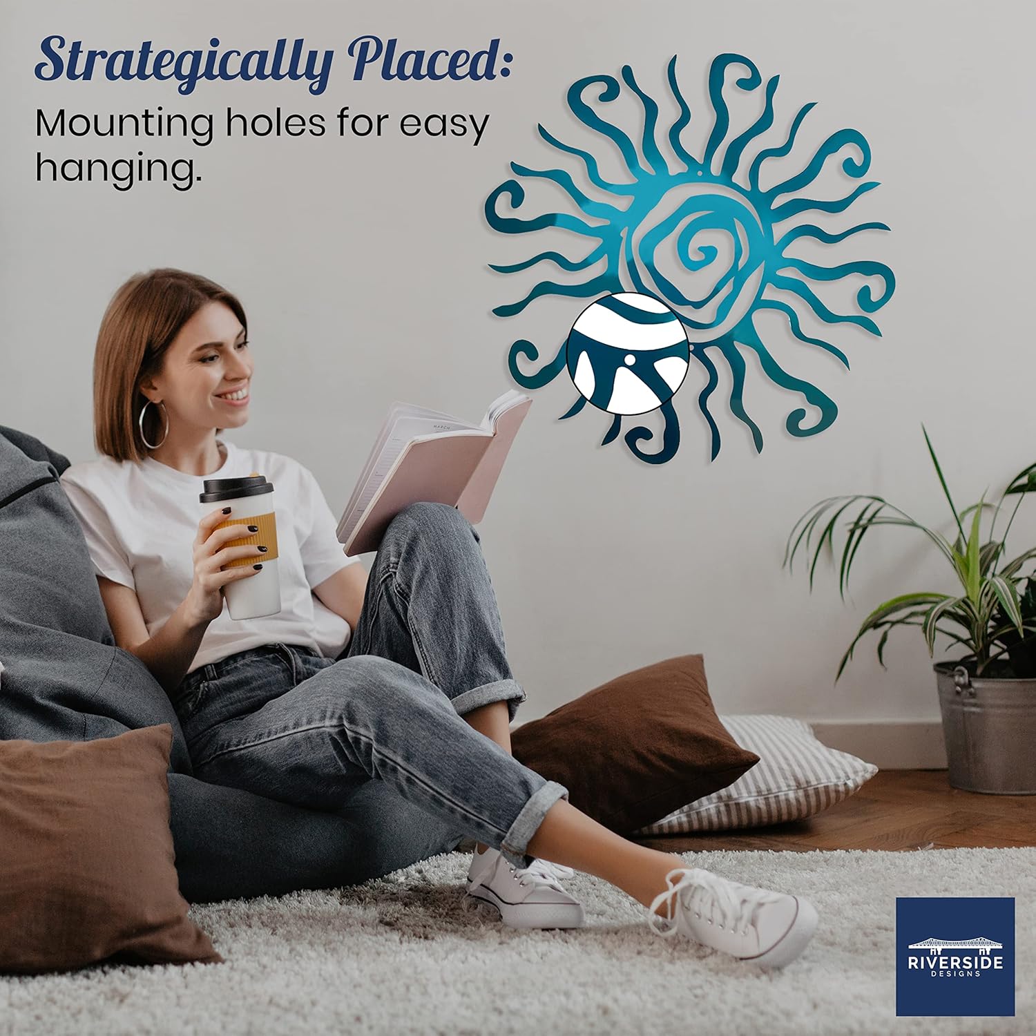 Wacky Sun Metal Wall Art