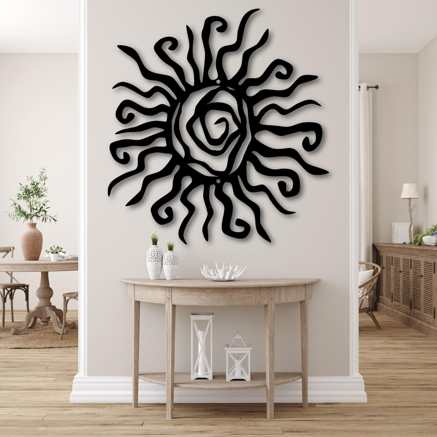 Wacky Sun Metal Wall Art