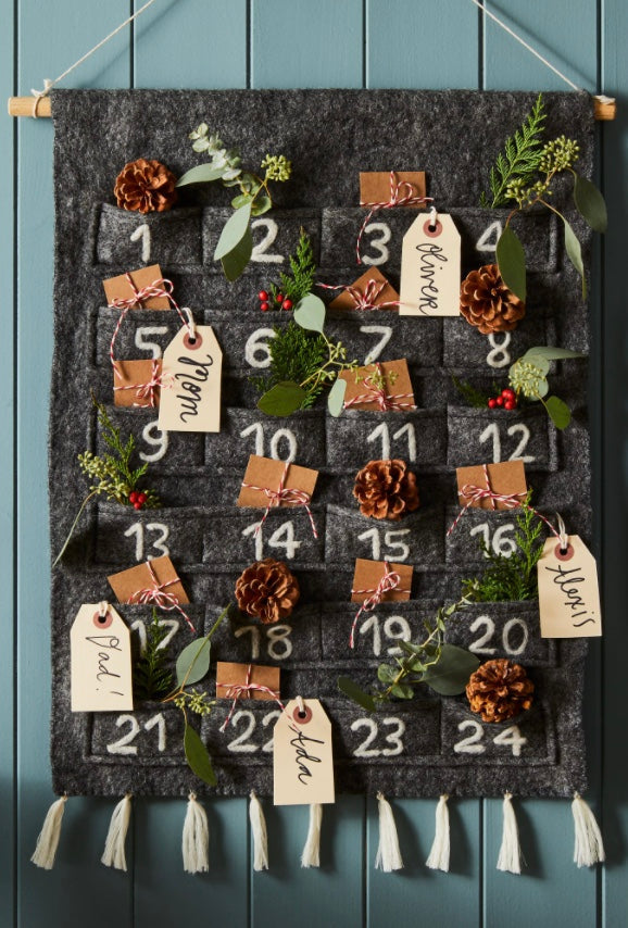 Felt Advent Calendars Grey