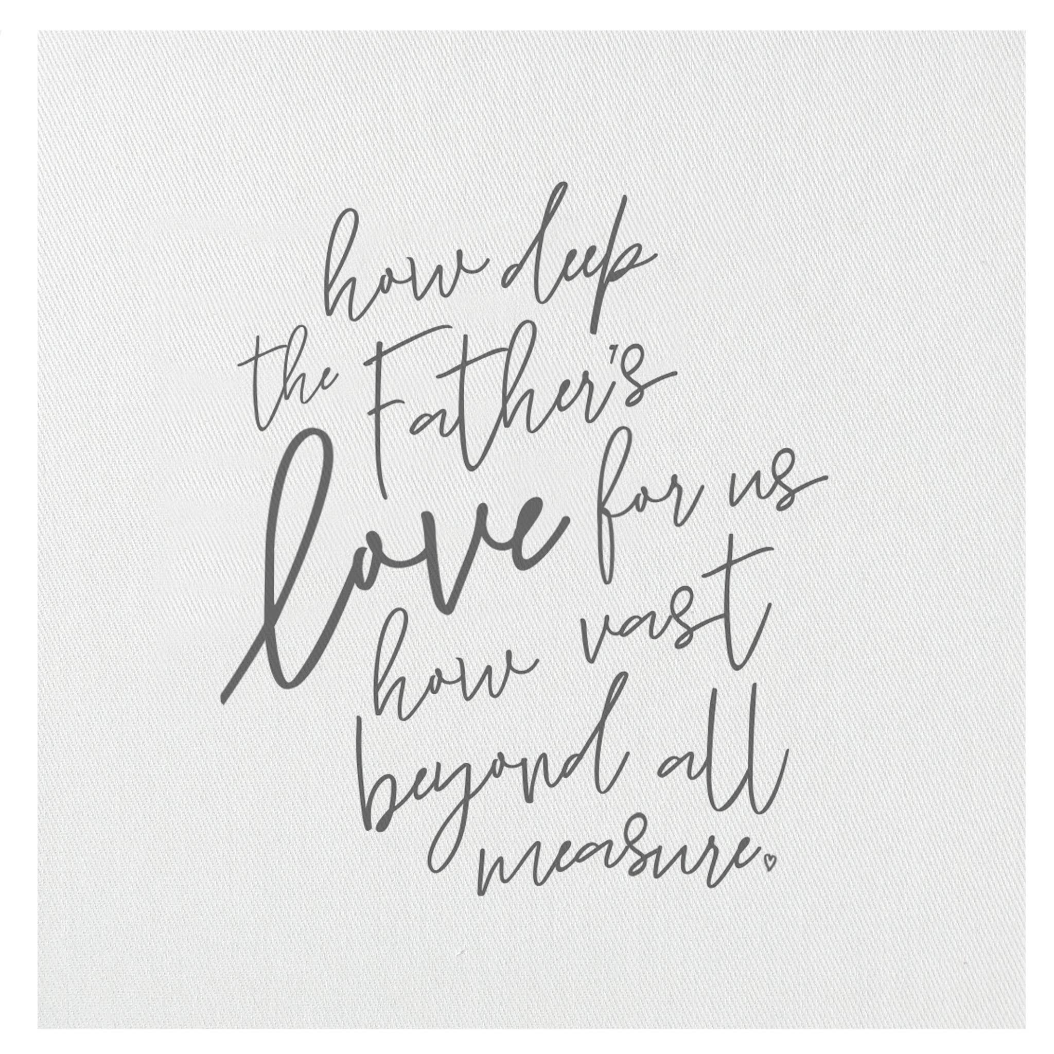 How Deep the Father's Love For Us Mini Canvas