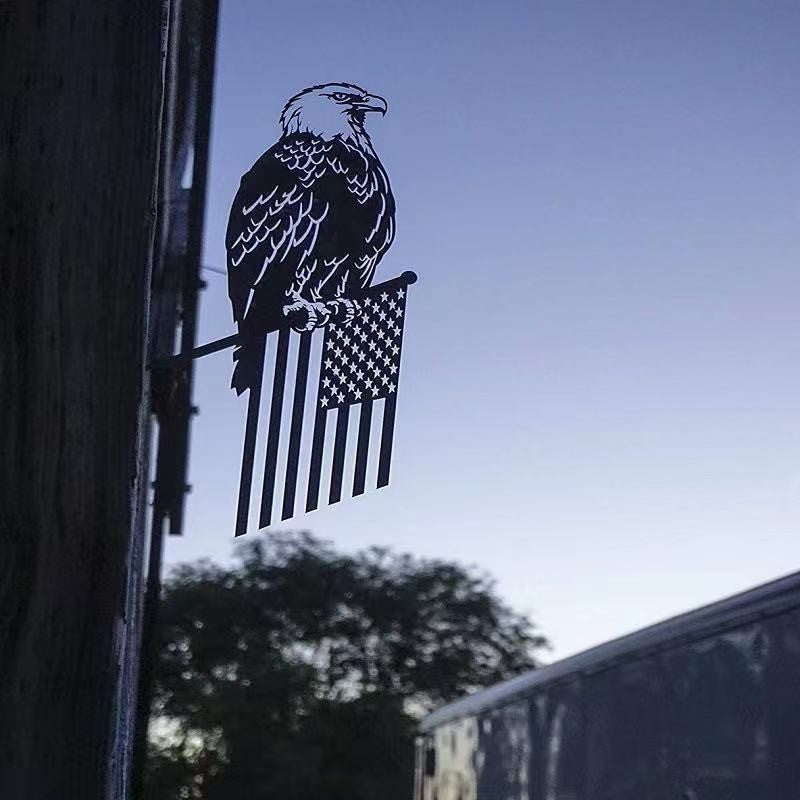 4th Of July Patrioti Metal Eagle Flag Tree Stake