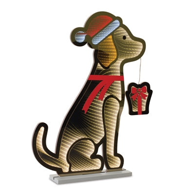 Dog with Santa Hat Infinity