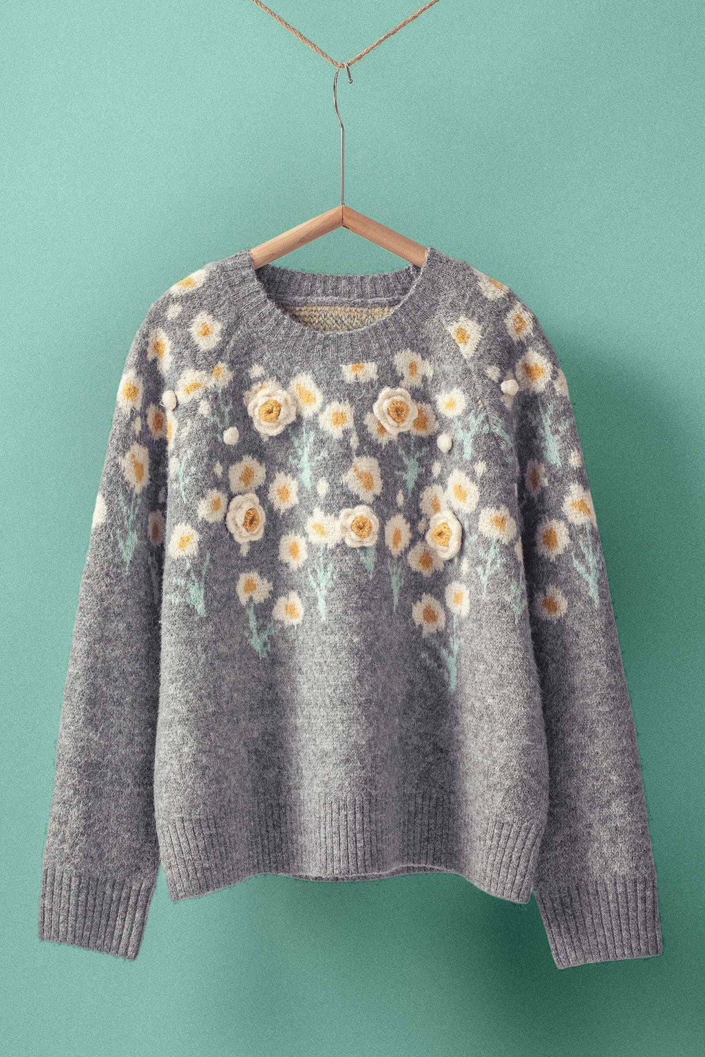 Daisy Embossed Sweater