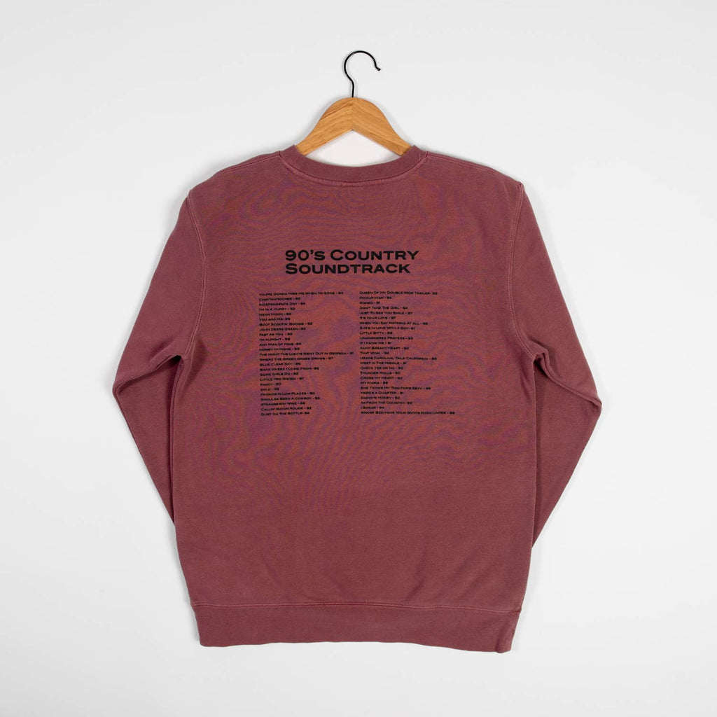 Graphic Western '90s Country Soundtrack' Crewneck