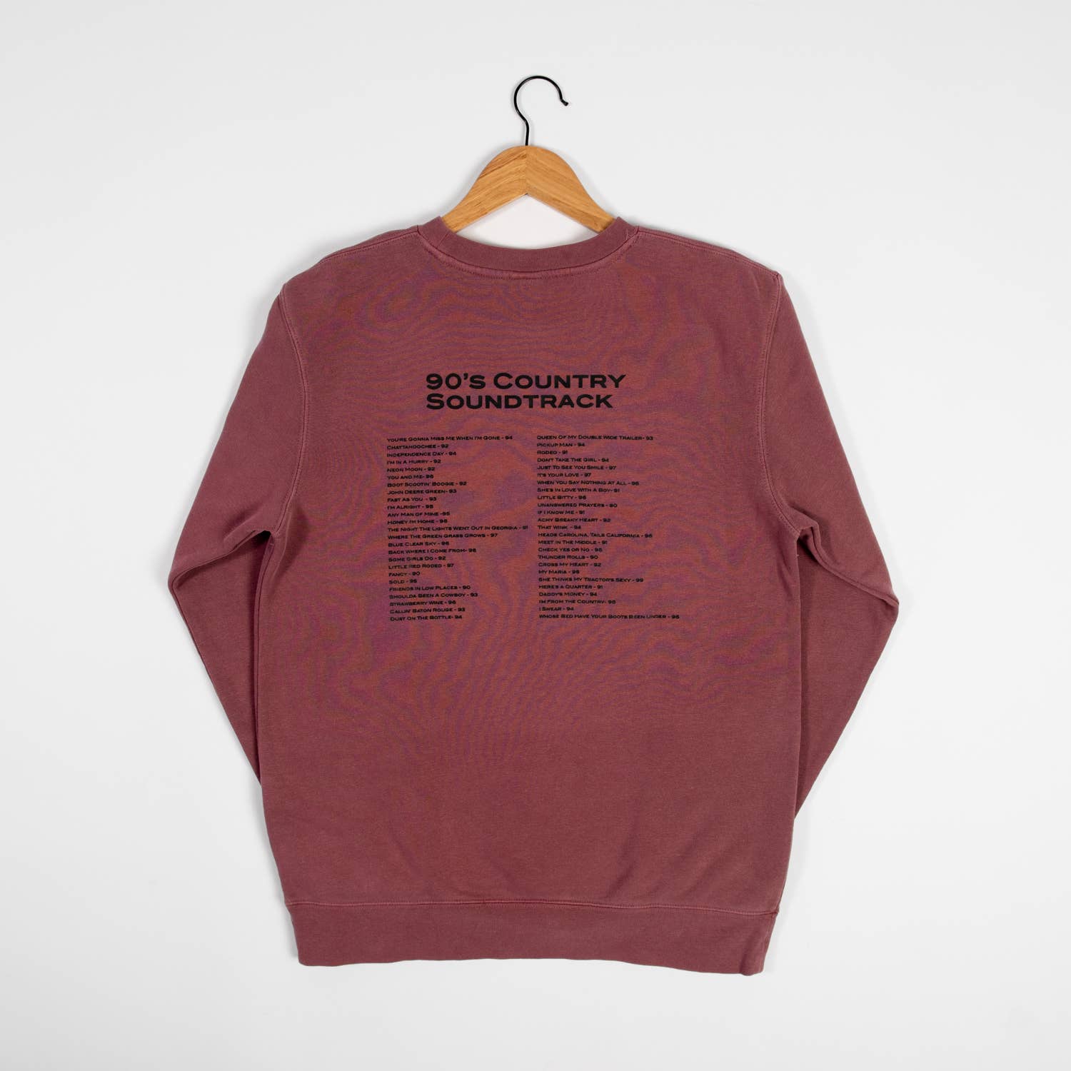 Graphic Western '90s Country Soundtrack' Crewneck