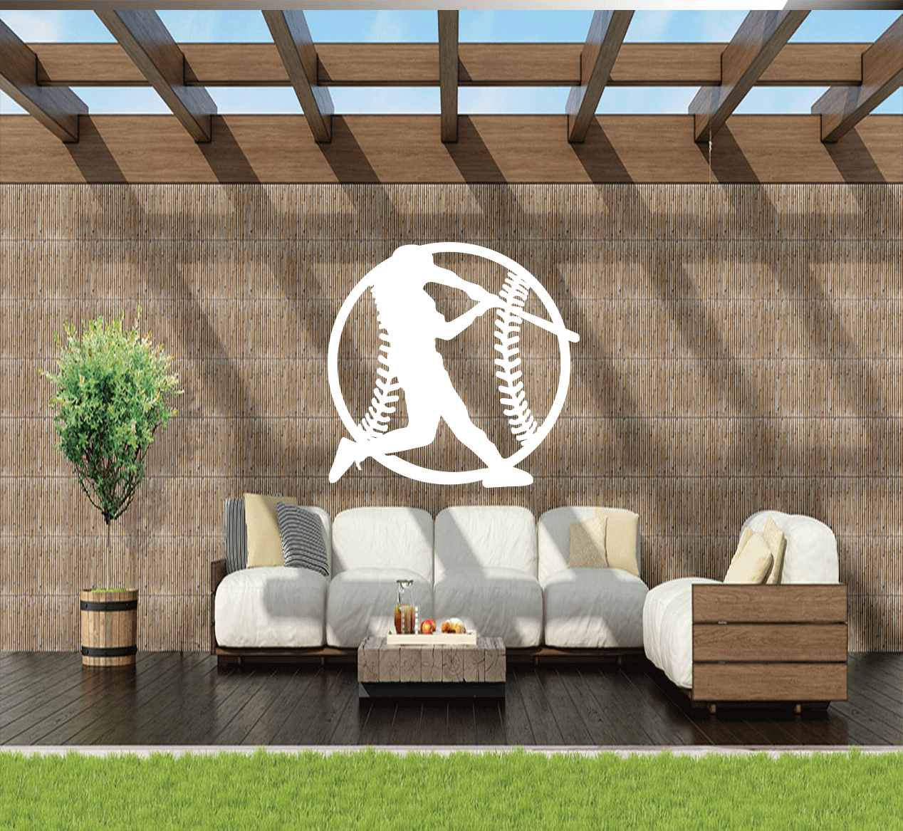 Baseball - Metal Wall Art