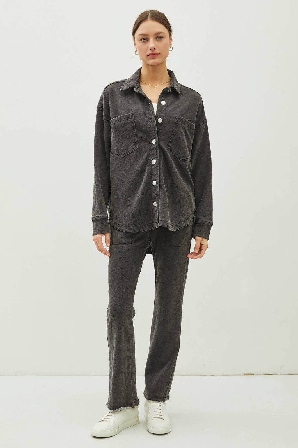 Cotton Fleece Oversized Jacket