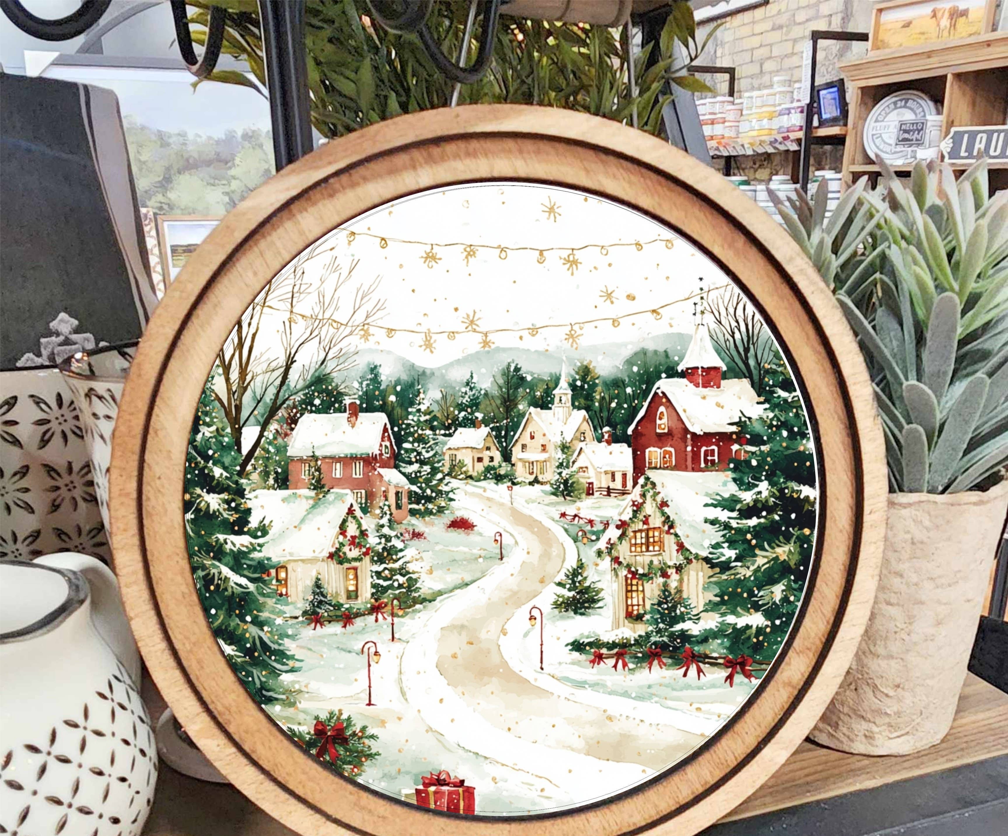 Christmas Village Art