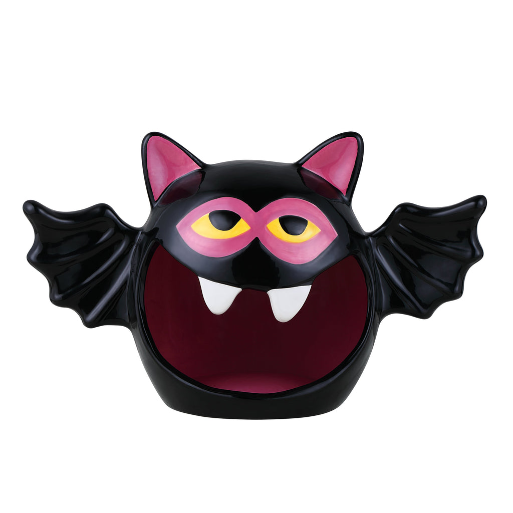 9 in. Motion Activated Ceramic Bat Candy Bowl