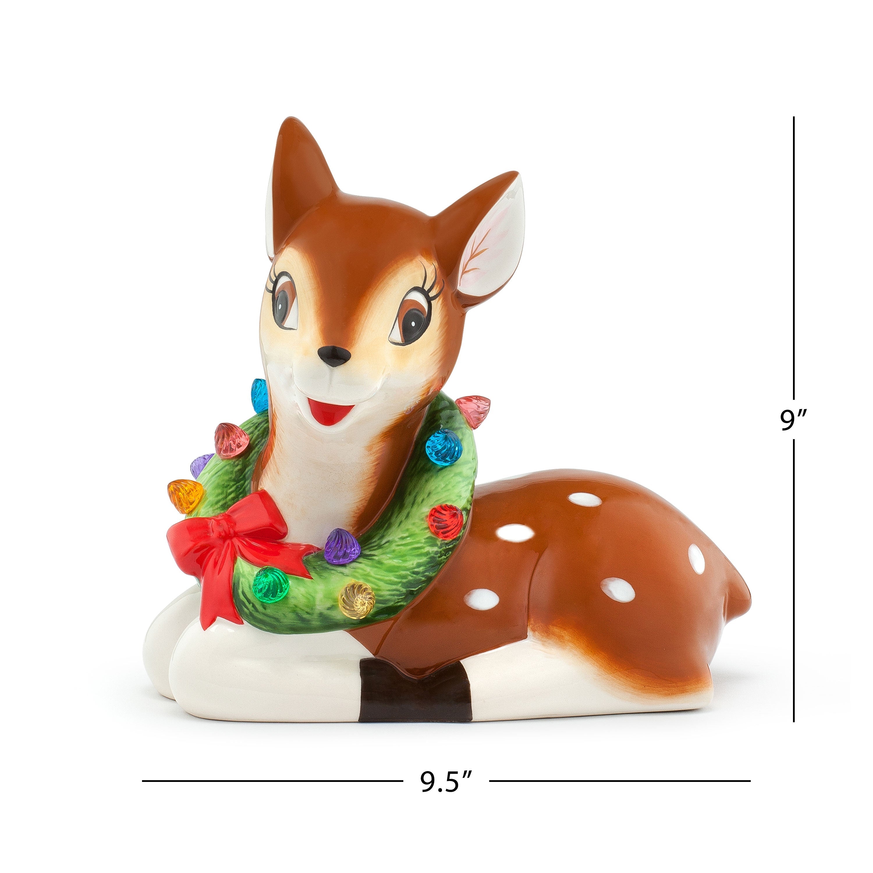 9 in. Nostalgic Ceramic Figure - Reindeer