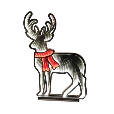 Infinity Deer Red Scarf 23.5"