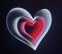 Infinity Triple Heart 23.55"