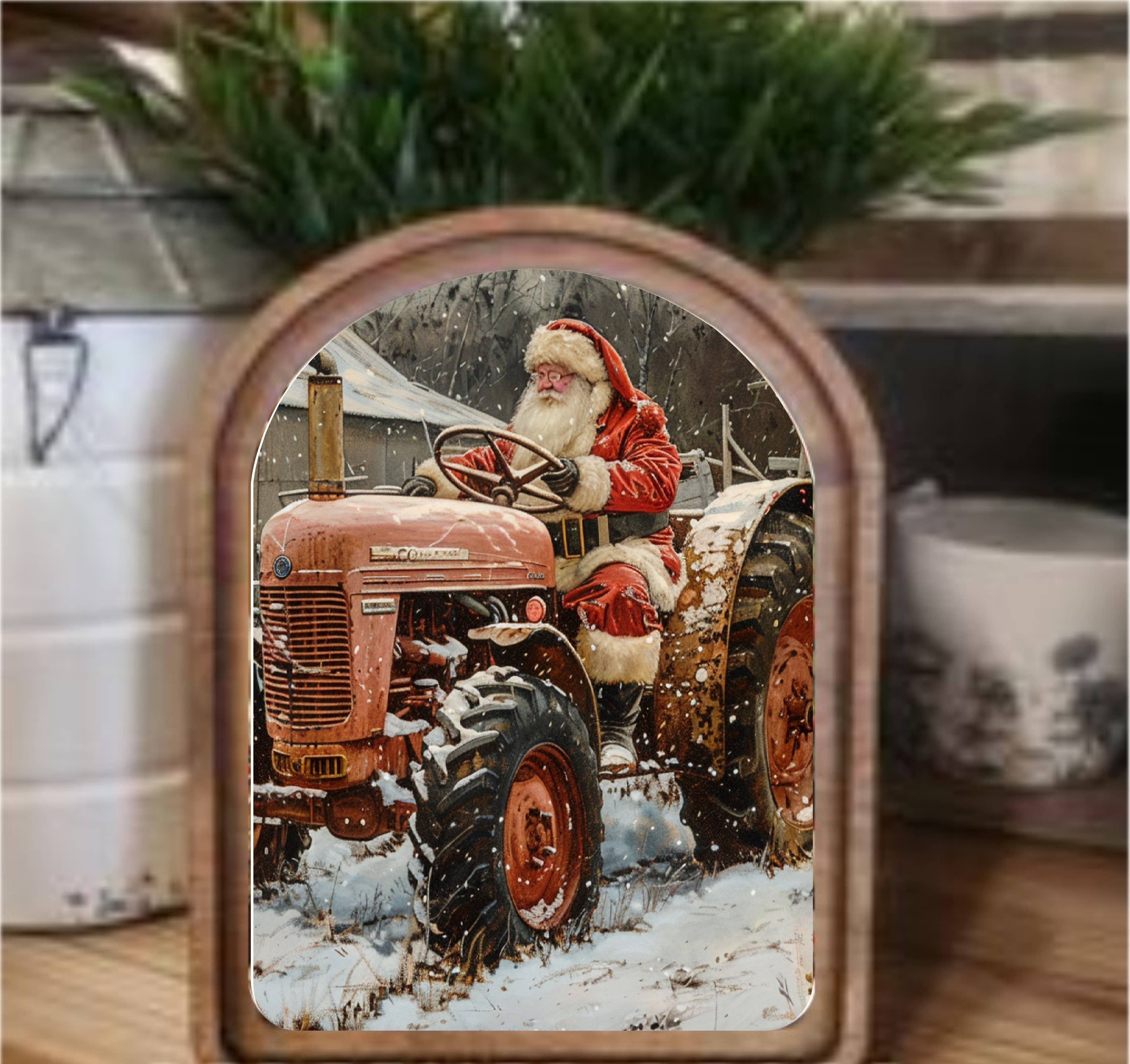 Tractor Santa Arch