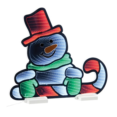 Snowman with Candy Cane Infinity