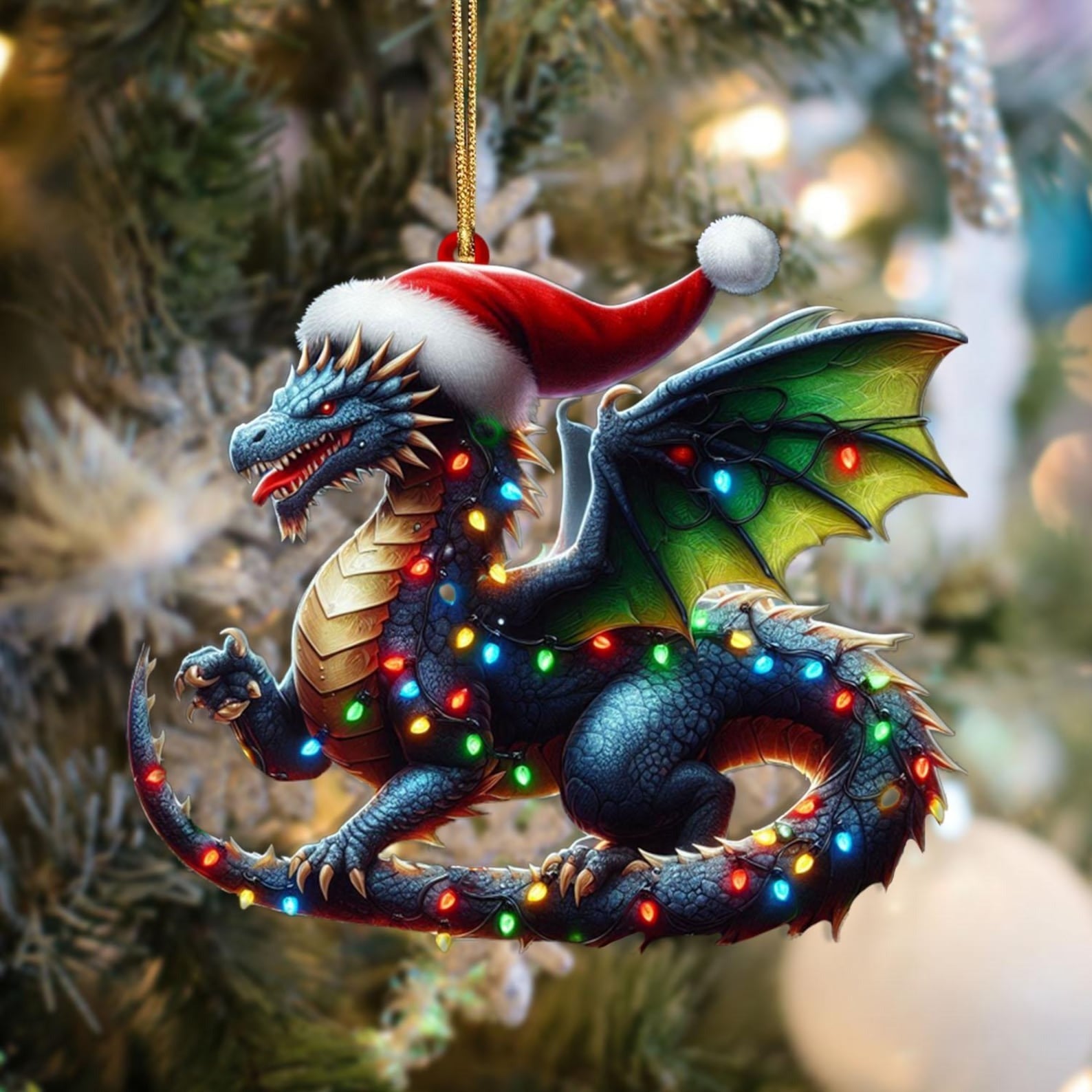 Christmas Dragon Ornaments