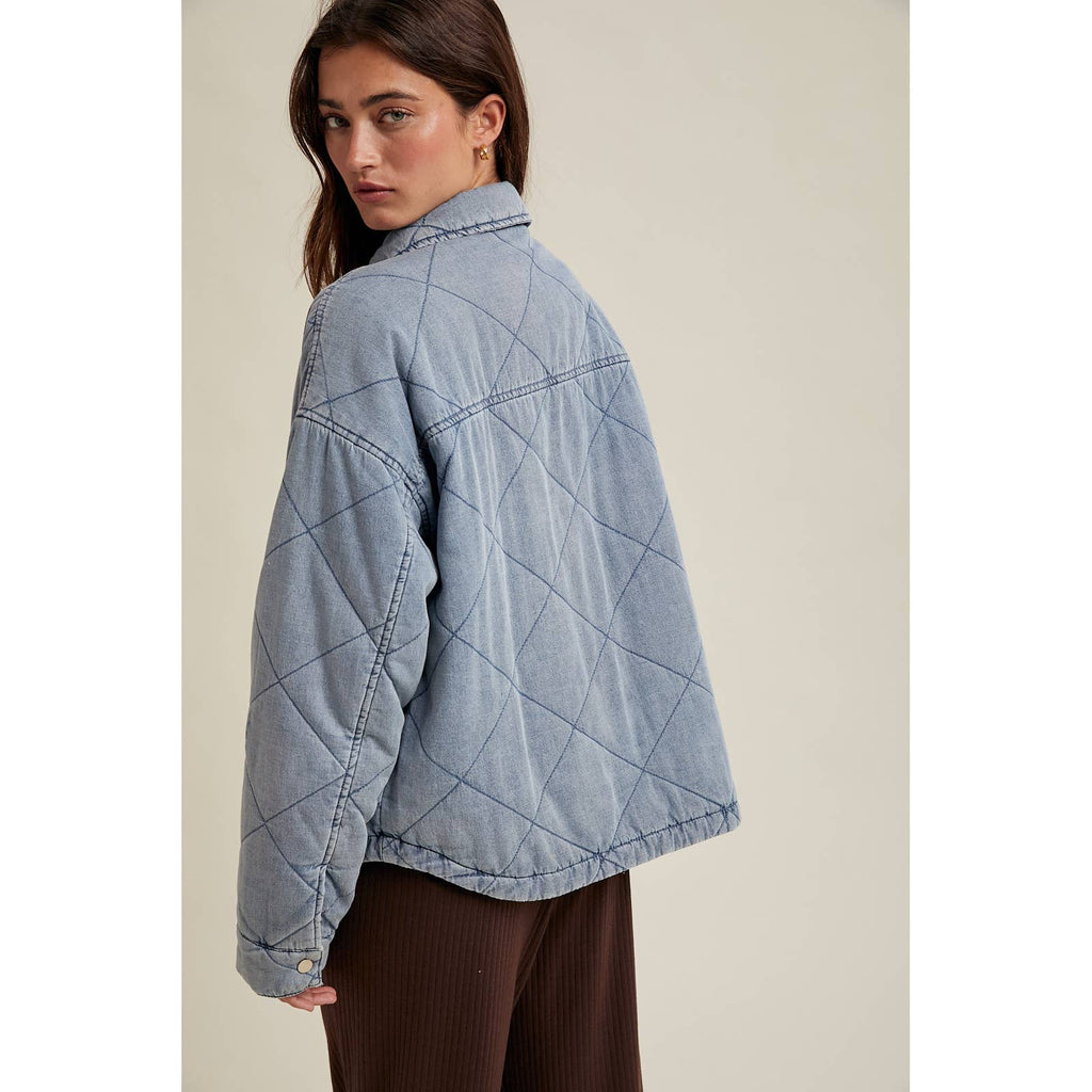 Quilted Denim Jacket
