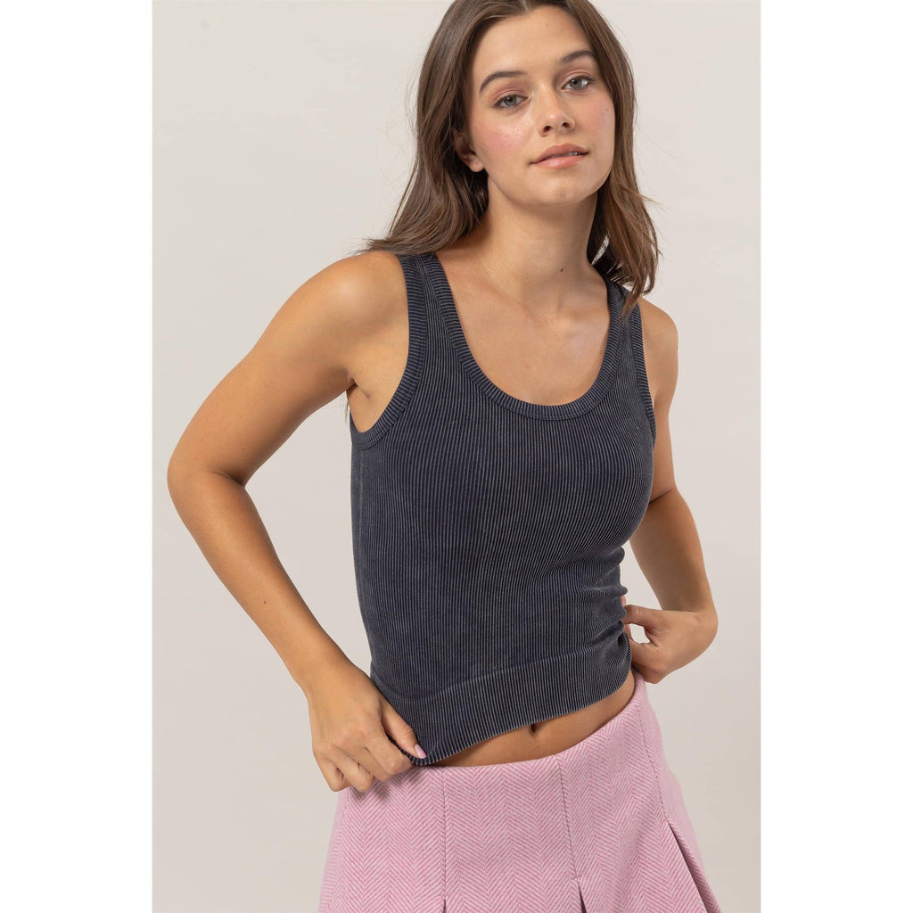 Washed Seamless Tank Top