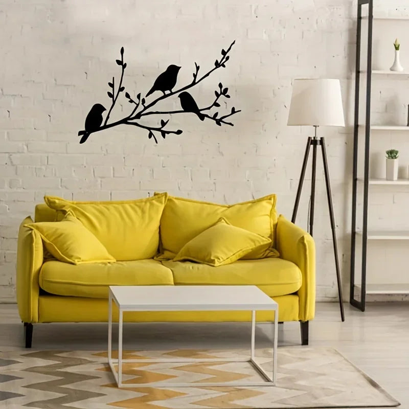 Bird on a Branch Metal Wall Art